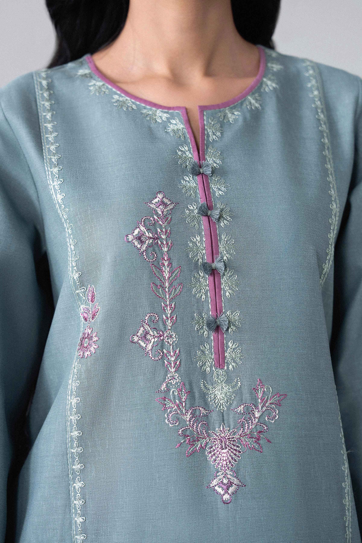 3 Piece - Embroidered Suit - U3PE-NISHA26WV1-57