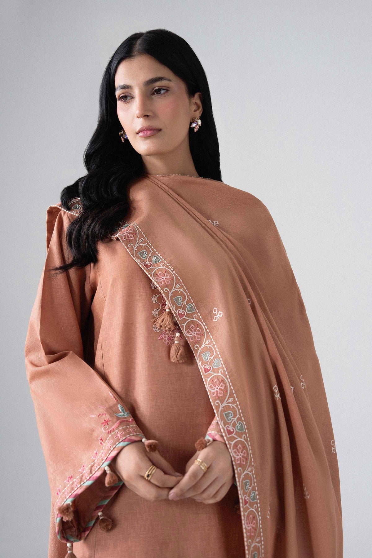 3 Piece - Embroidered Suit - U3PE-NISHA26WV1-60