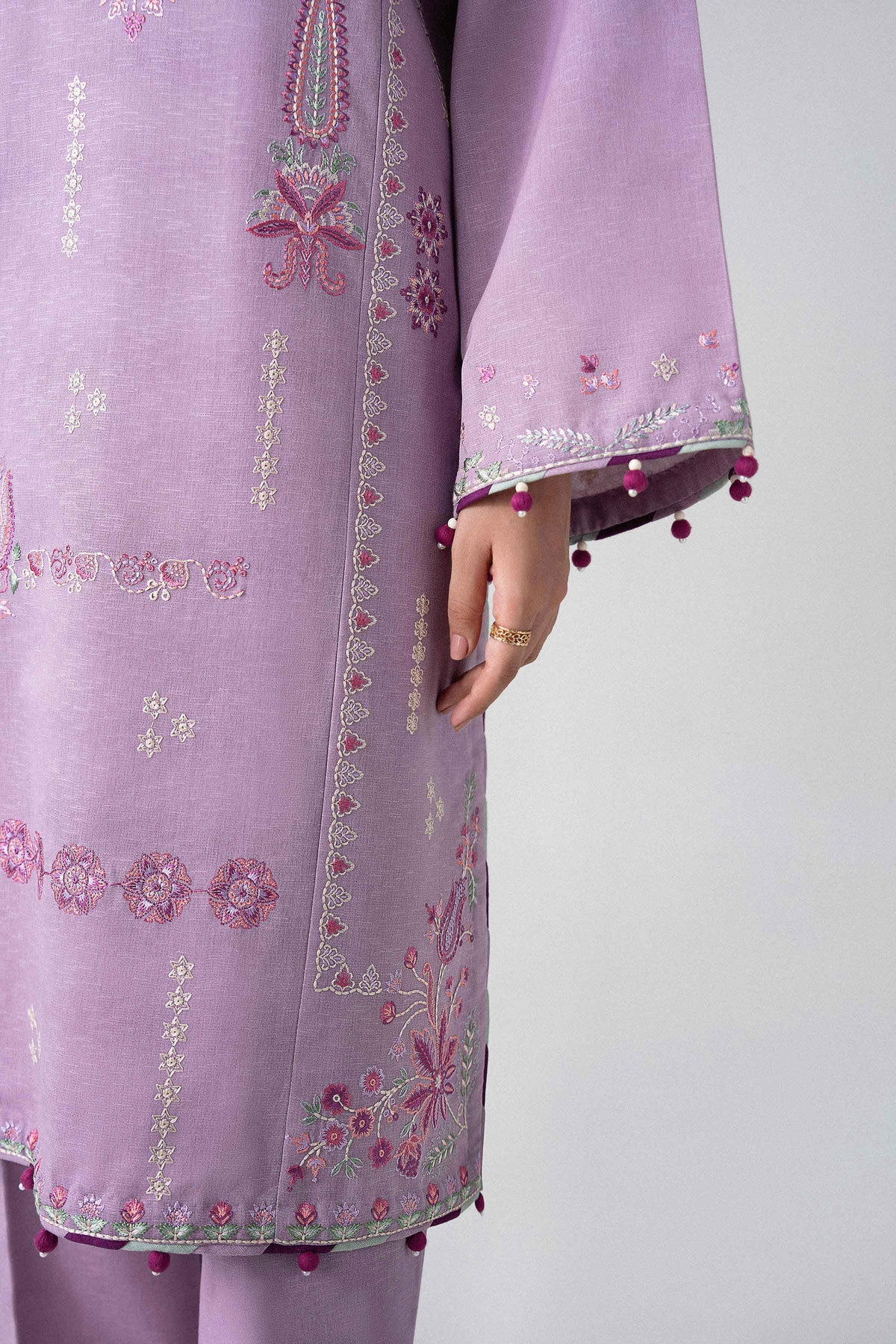 3 Piece - Embroidered Suit - U3PE-NISHA26WV1-64