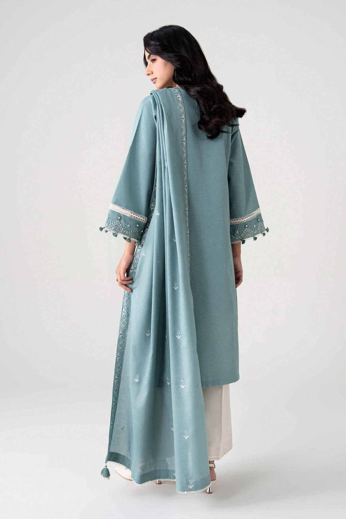 3 Piece - Embroidered Suit - U3PE-NISHA26WV1-65