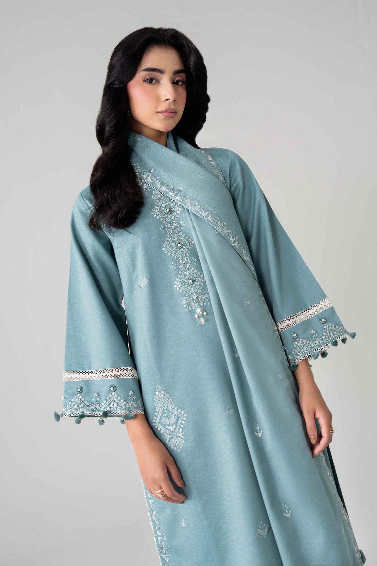 3 Piece - Embroidered Suit - U3PE-NISHA26WV1-65