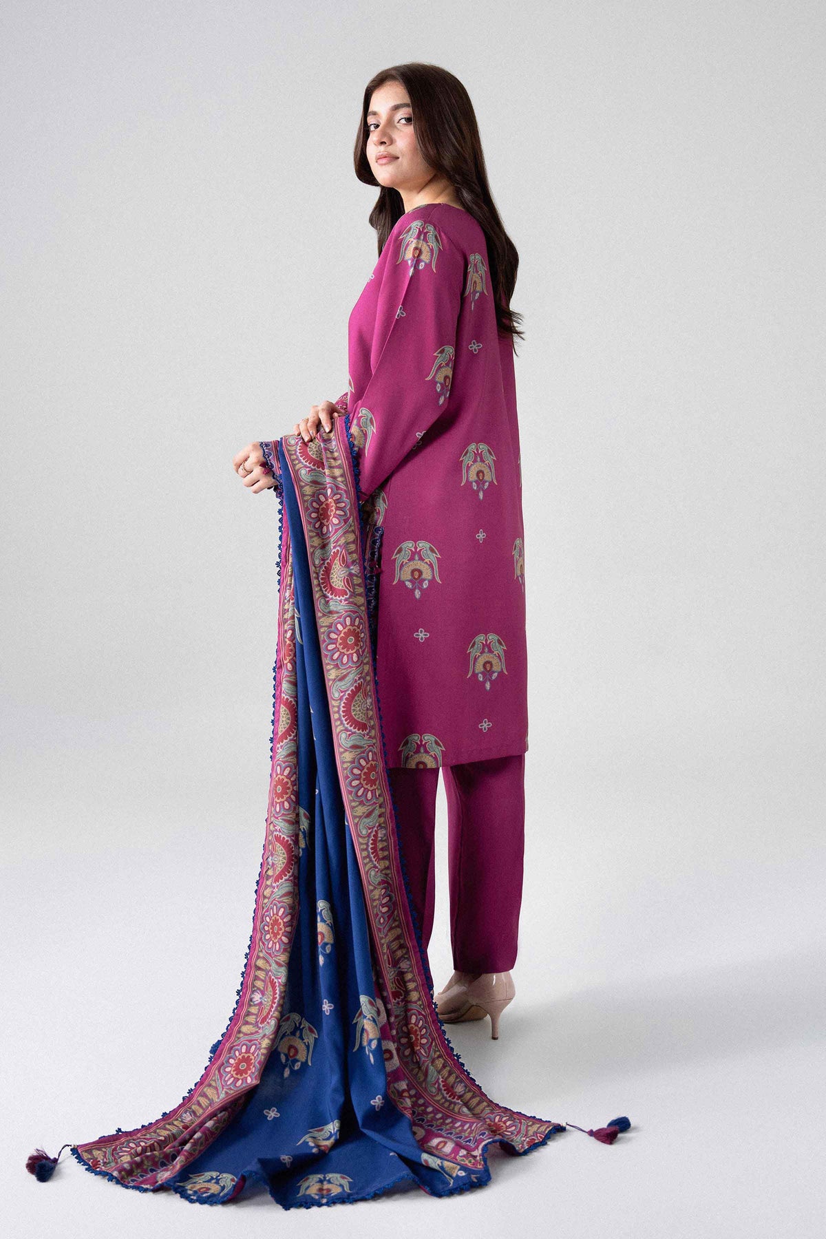 3 Piece - Printed Embroidered Suit - U3PE-NISHA26WV1-7