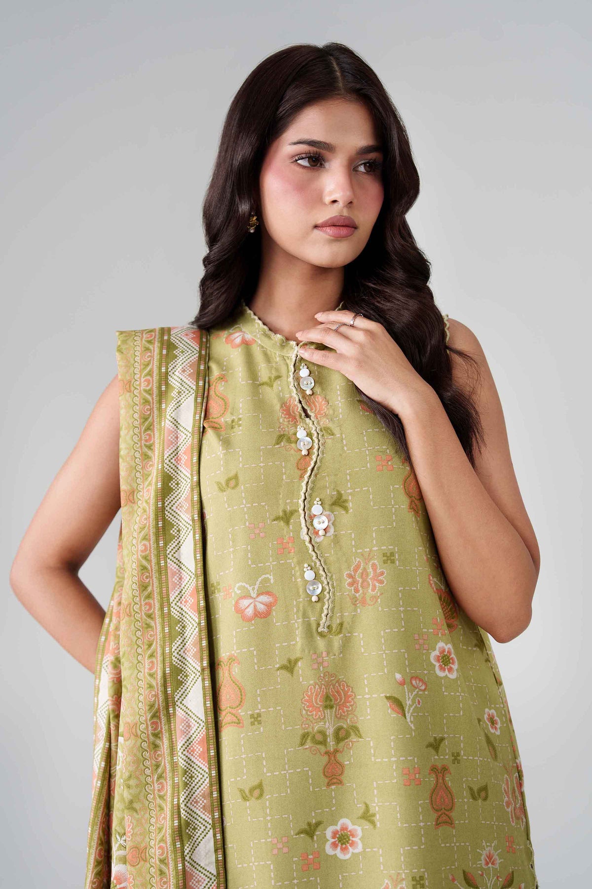 3 Piece - Printed Embroidered Suit - U3PE-NISHA26WV1-79