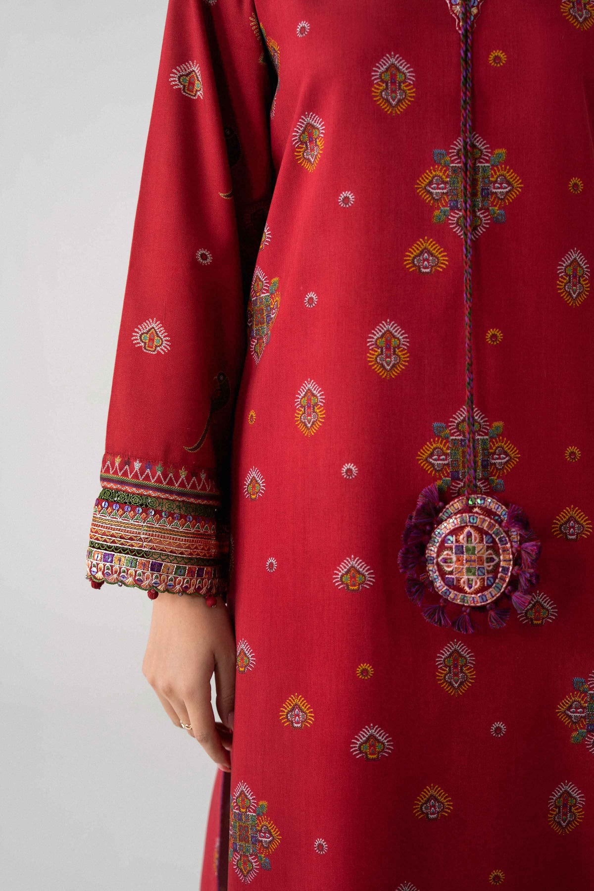 3 Piece - Printed Embroidered Suit - U3PE-NISHA26WV1-8