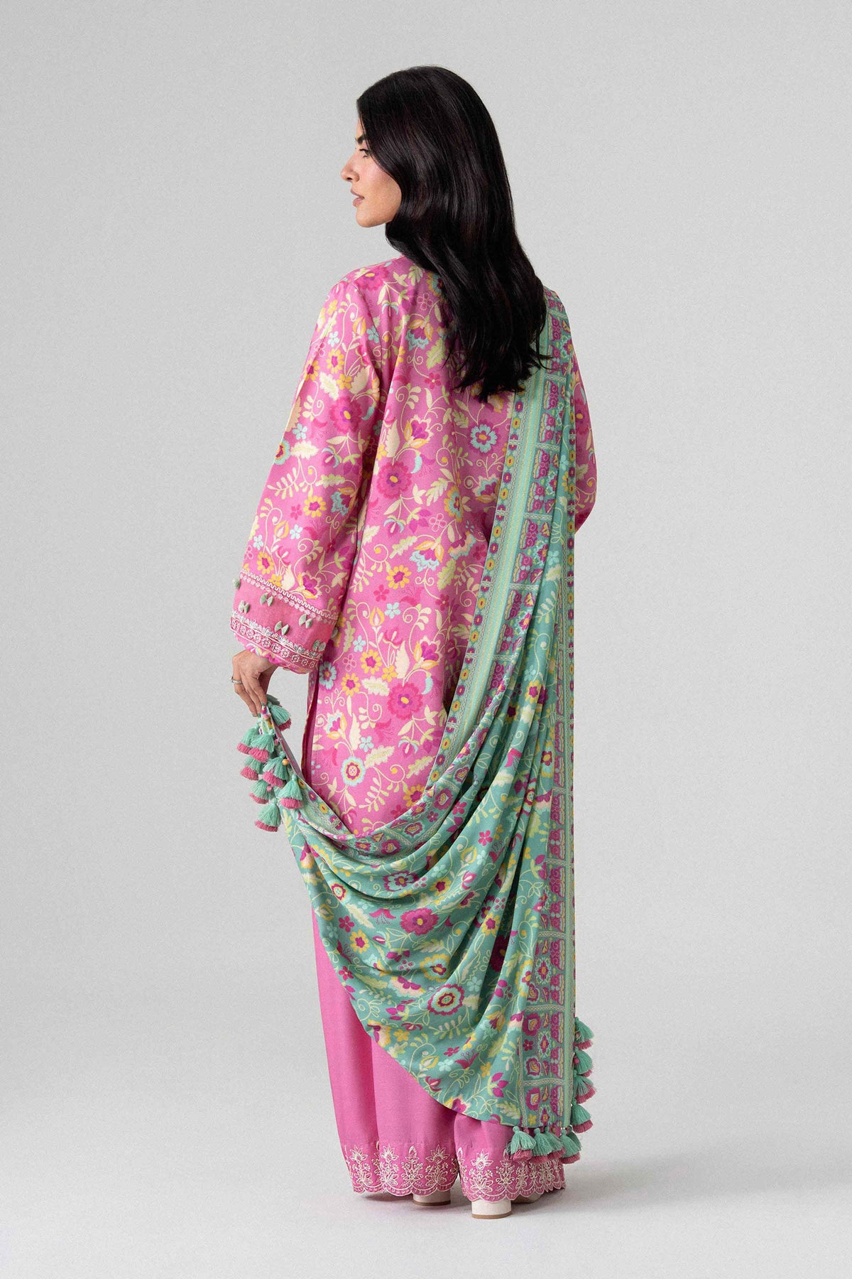 3 Piece - Printed Embroidered Suit - U3PE-NISHA26WV1-80