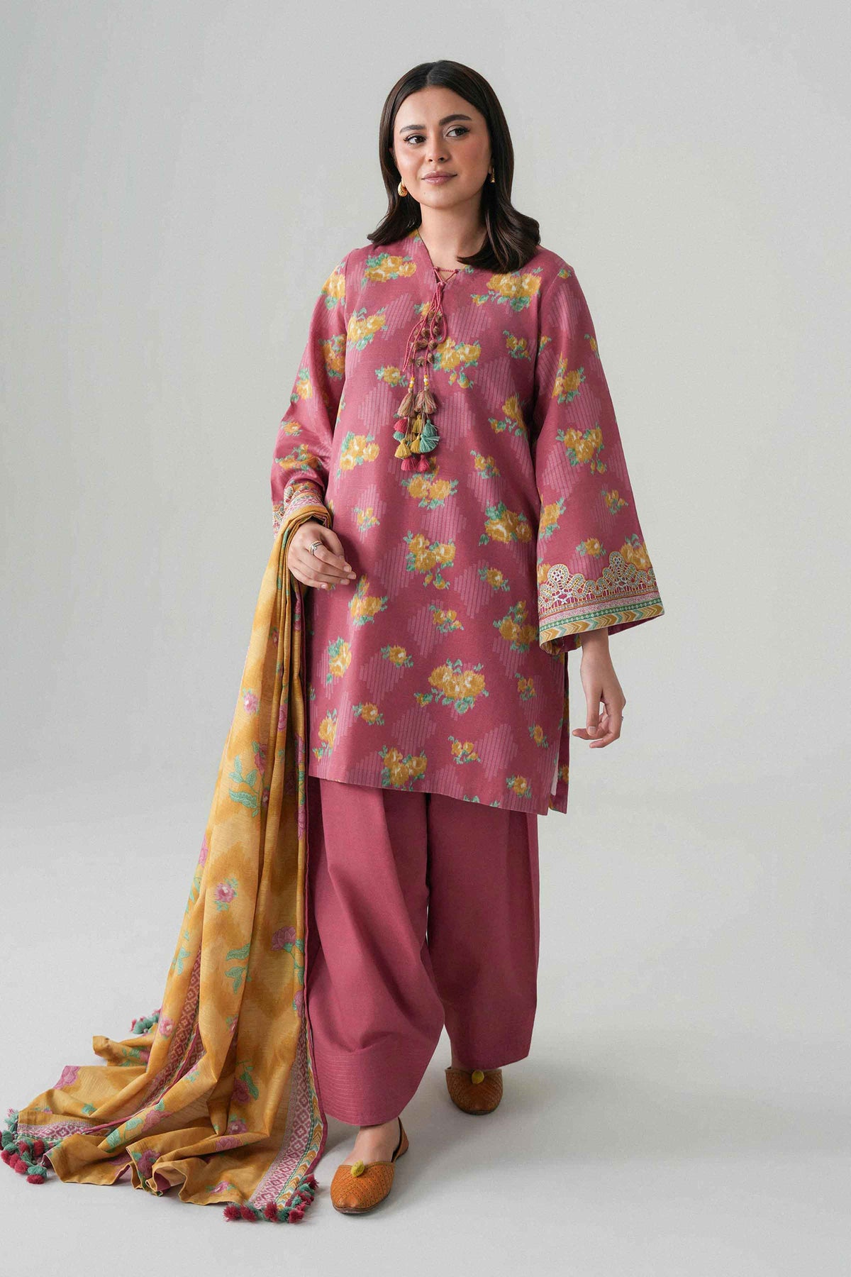 3 Piece - Printed Embroidered Suit - U3PE-NISHA26WV1-87