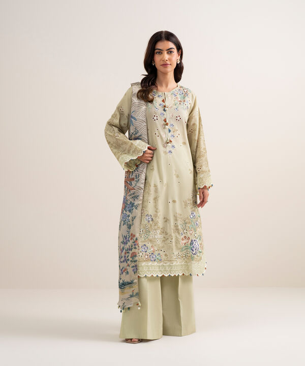 3 Piece - Embroidered Lawn Suit