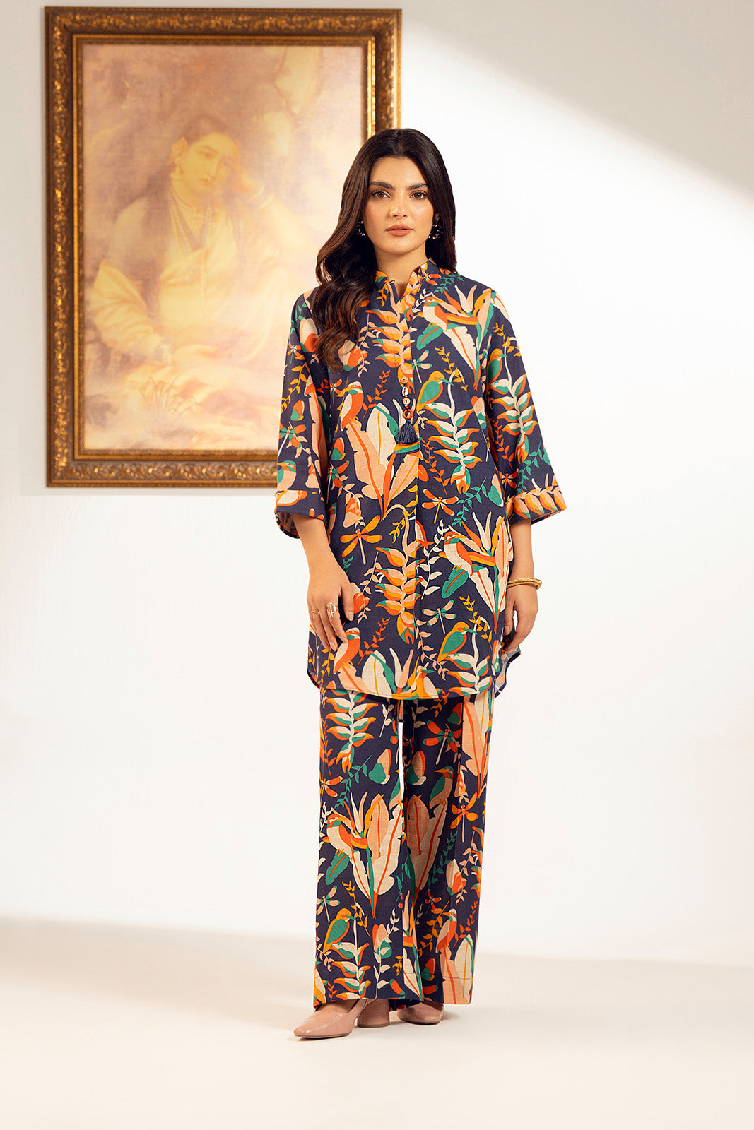 2 Piece Unstitched Slub Khaddar Printed Suit (UC0066)