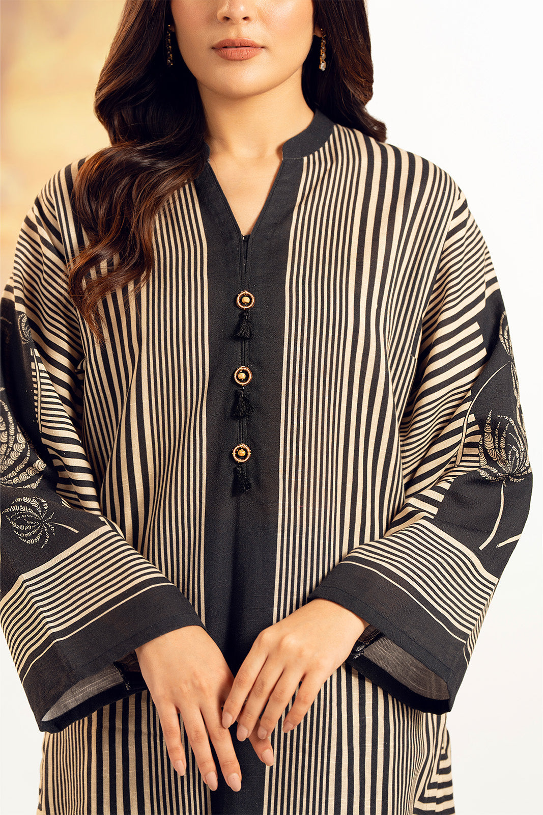 2 Piece Unstitched Printed Slub Khaddar Printed Suit (UC0082)
