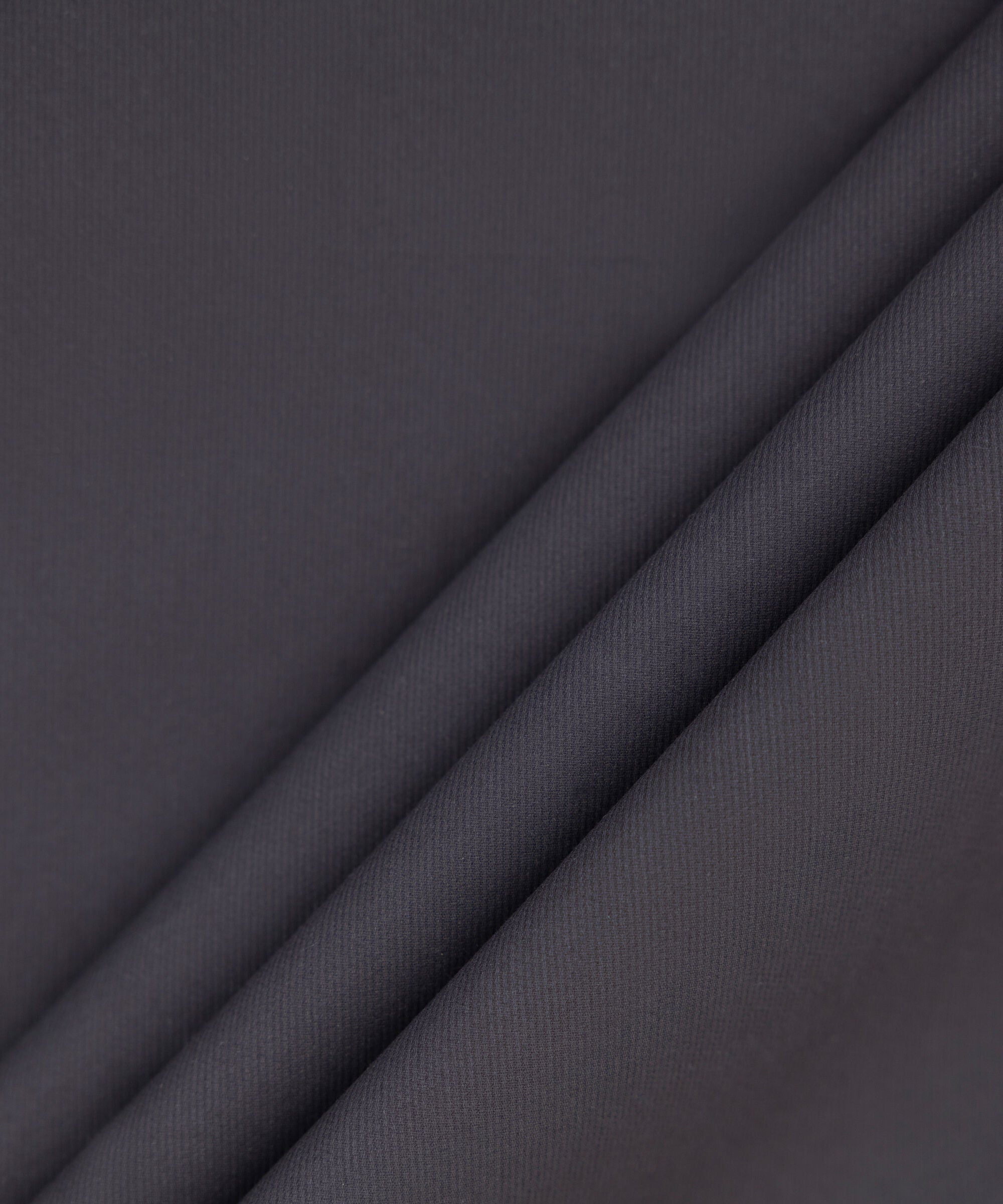 Men's Unstitched 2-Piece Cotton Dobby Black Suit