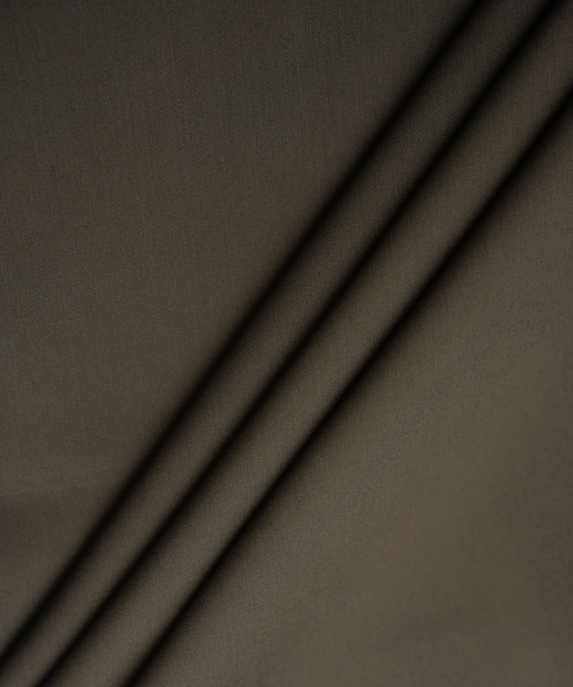 Men's Unstitched Two-Piece Premium Cotton Satin Charcoal Suit.
