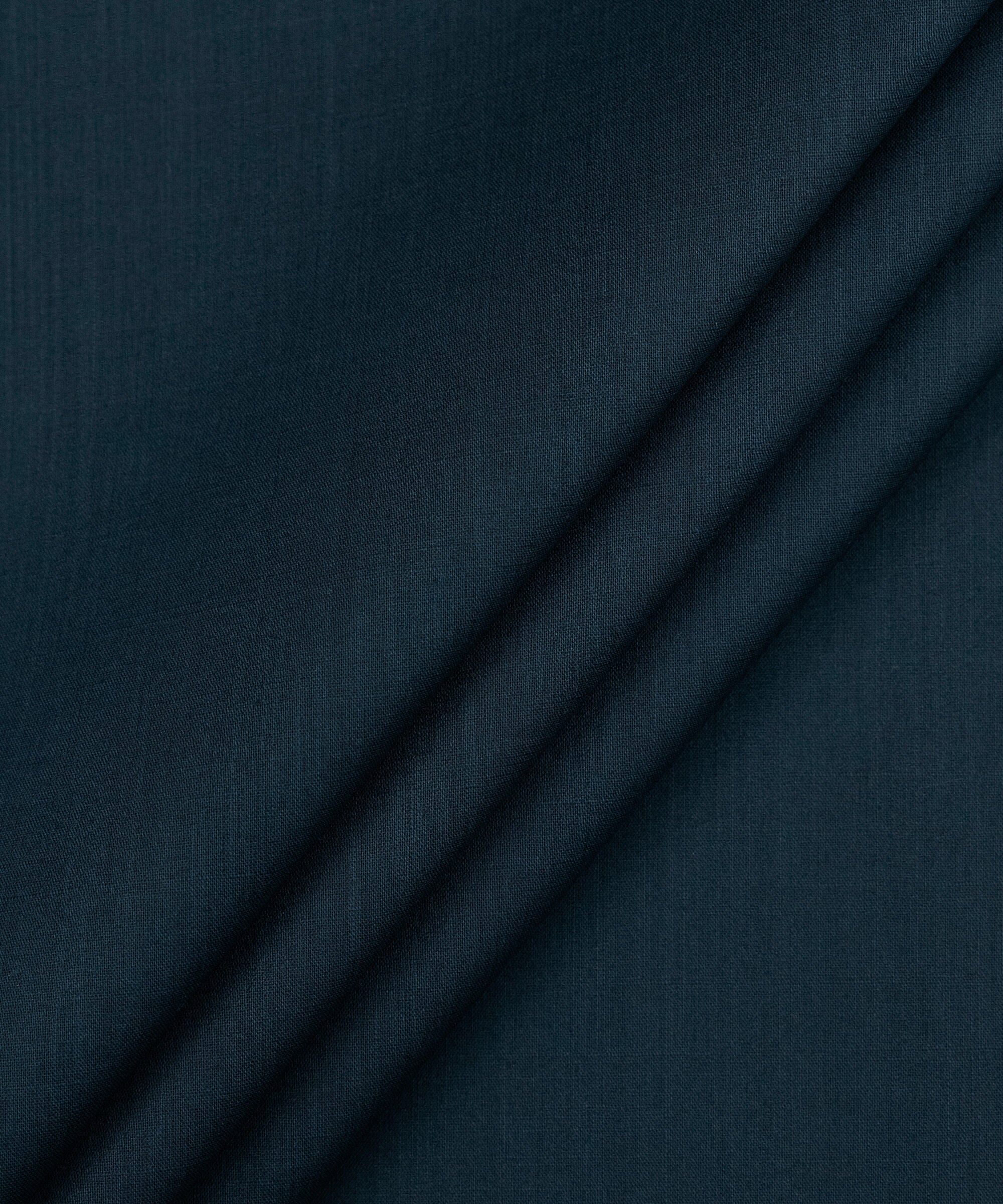 Men's Unstitched Two-Piece Navy Blue Premium Slub Cotton Suit