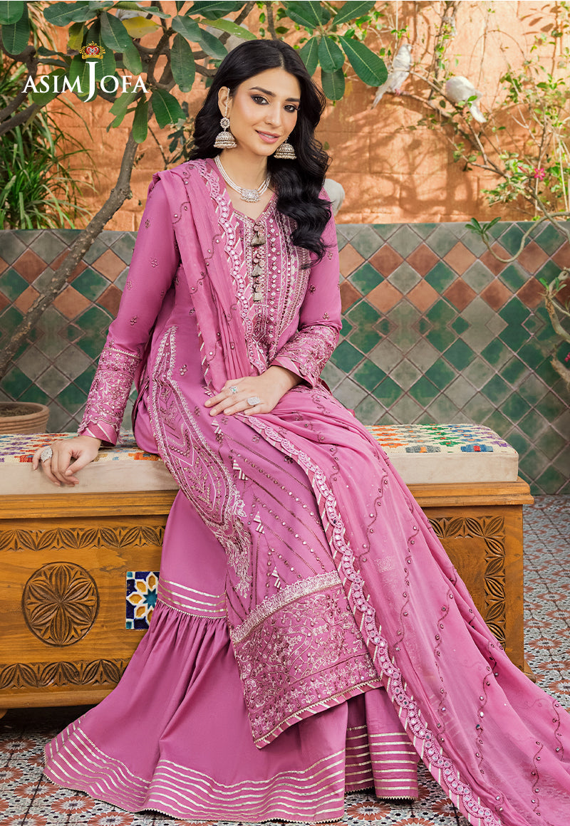 AJLR-24 EMBROIDERED LAWN 3 PCS
