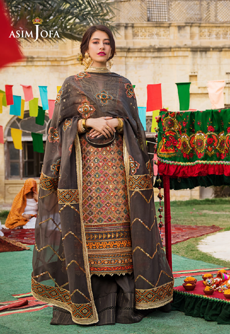 AJLR-27 EMBROIDERED LAWN 3 PCS