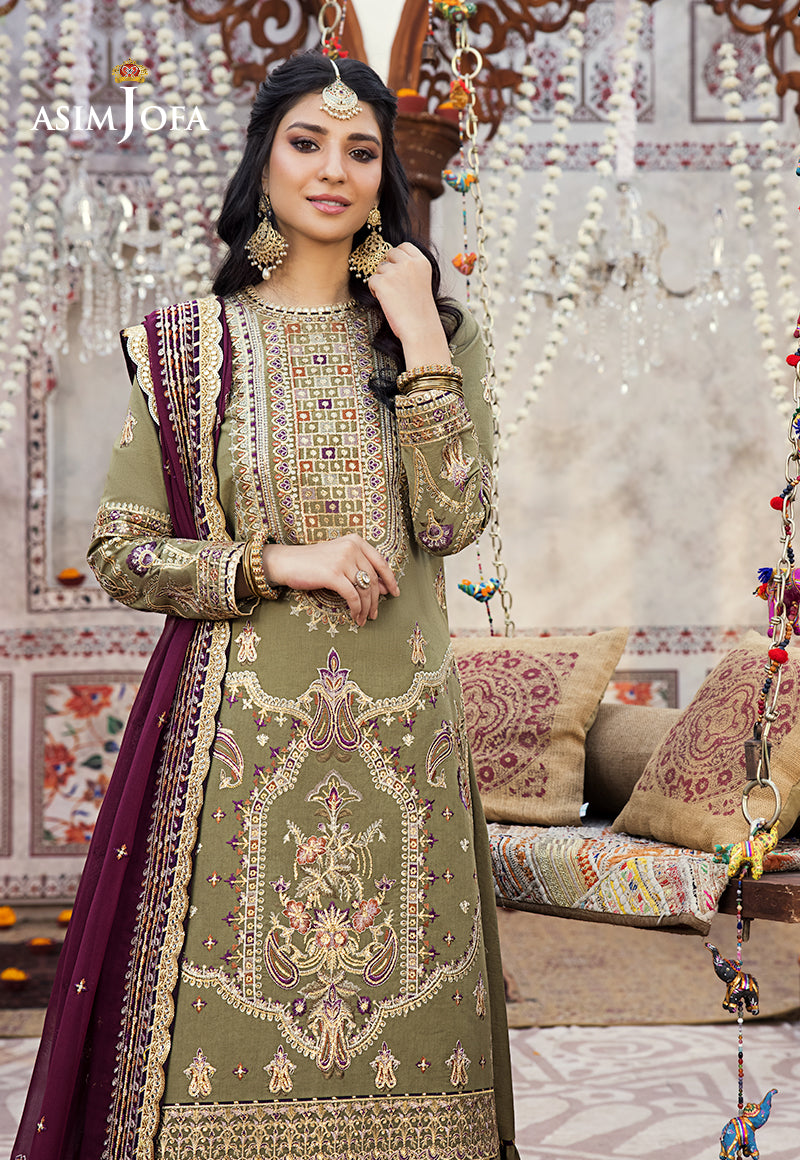 AJLR-06 EMBROIDERED LAWN 3 PCS