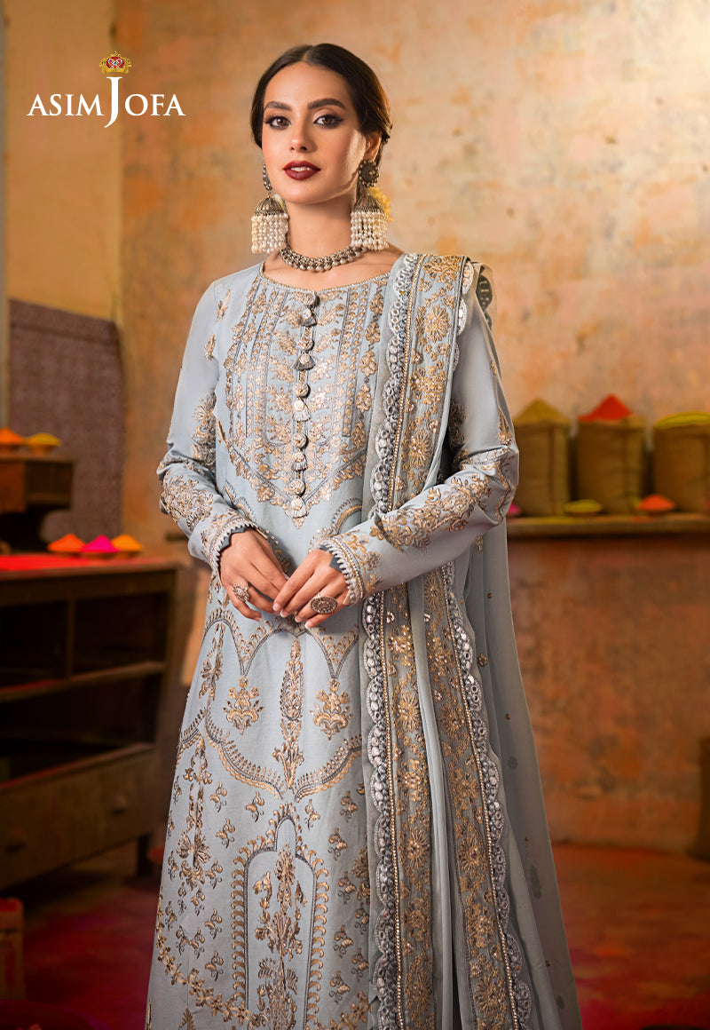 AJLR-23 EMBROIDERED LAWN 3 PCS