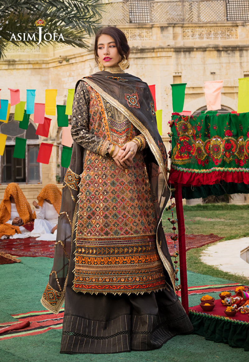 AJLR-27 EMBROIDERED LAWN 3 PCS