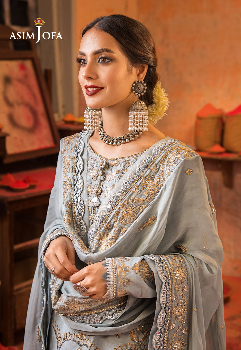 AJLR-23 EMBROIDERED LAWN 3 PCS