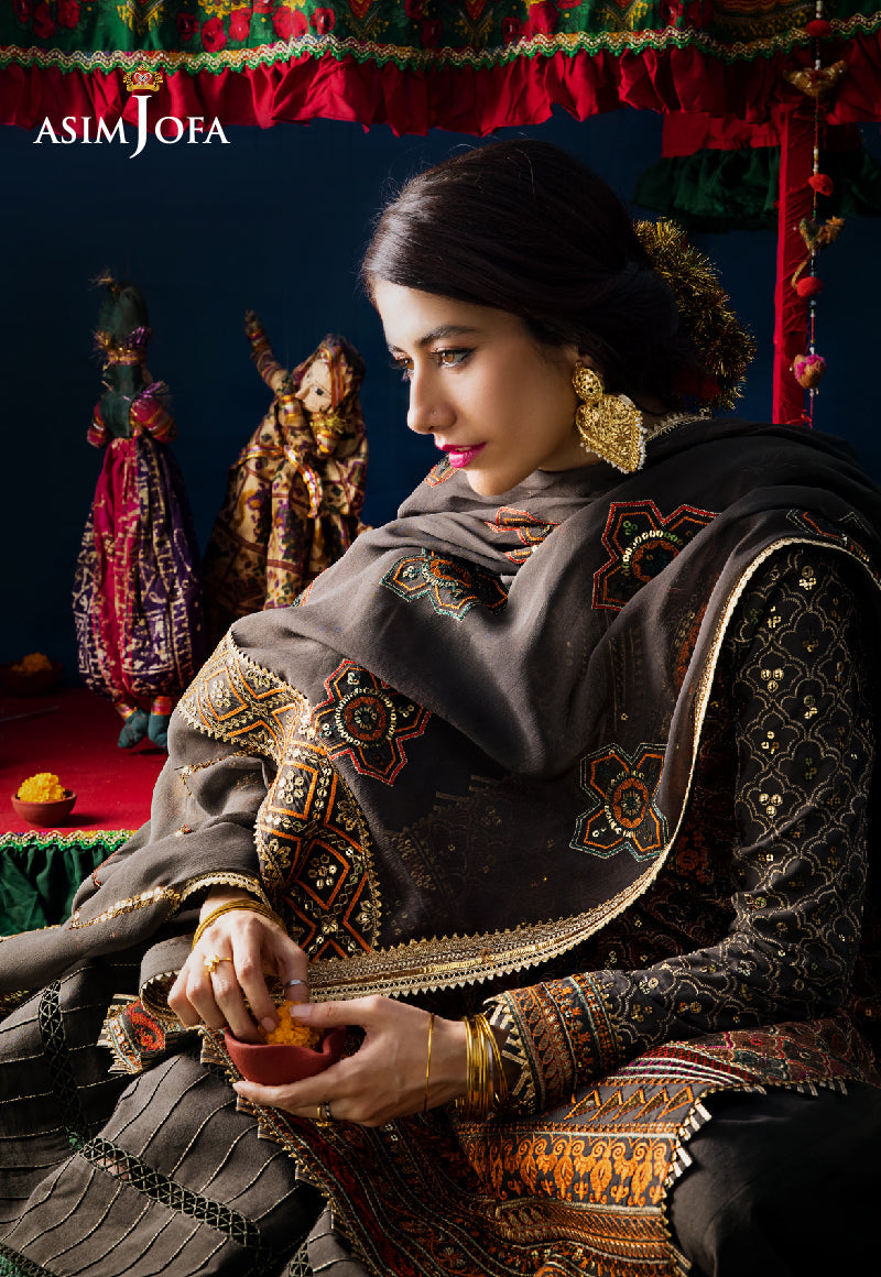 AJLR-27 EMBROIDERED LAWN 3 PCS