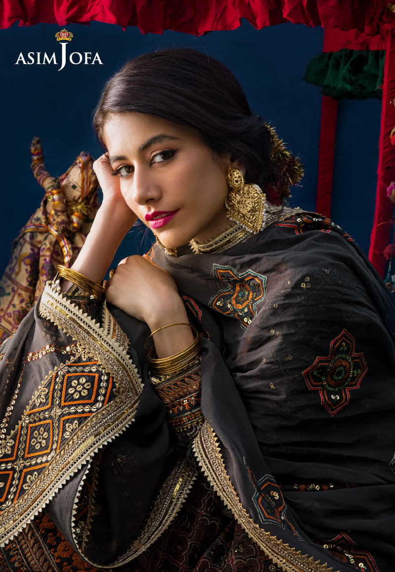 AJLR-27 EMBROIDERED LAWN 3 PCS