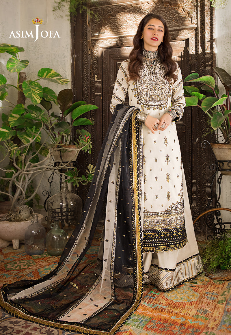 AJLR-18 EMBROIDERED LAWN 3 PCS