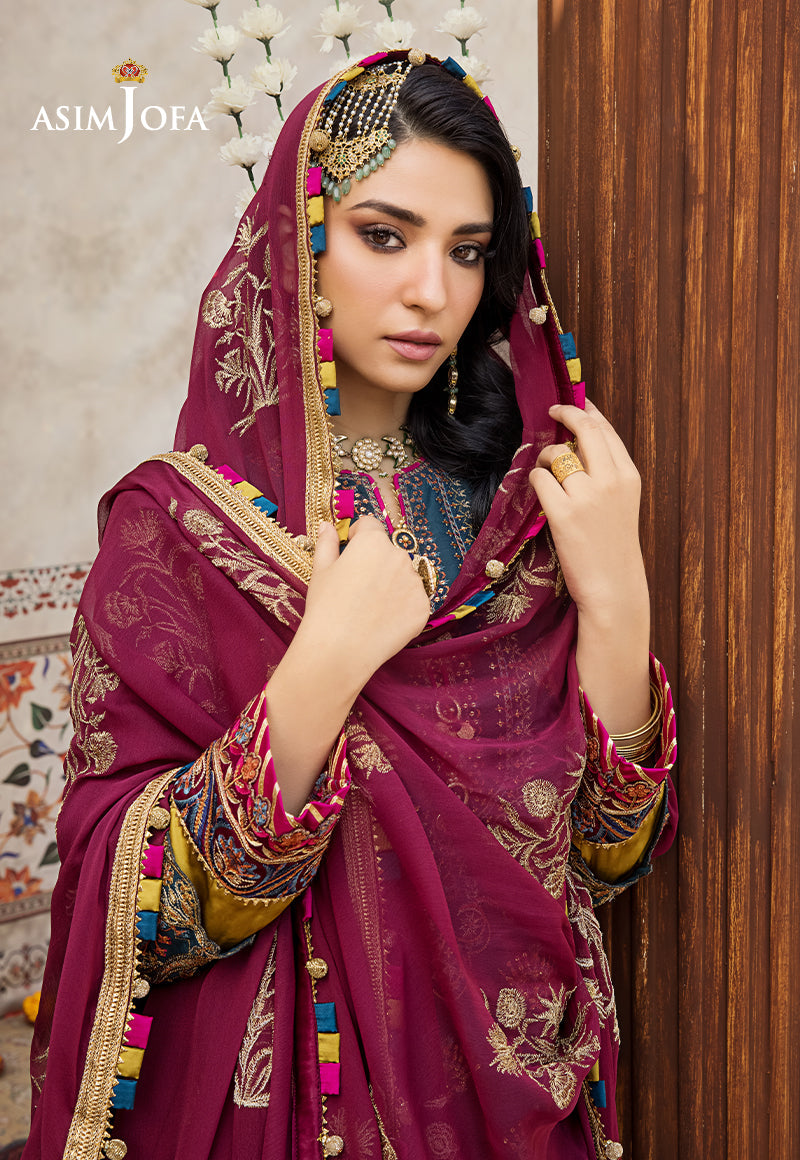 AJLR-12 EMBROIDERED LAWN 3 PCS