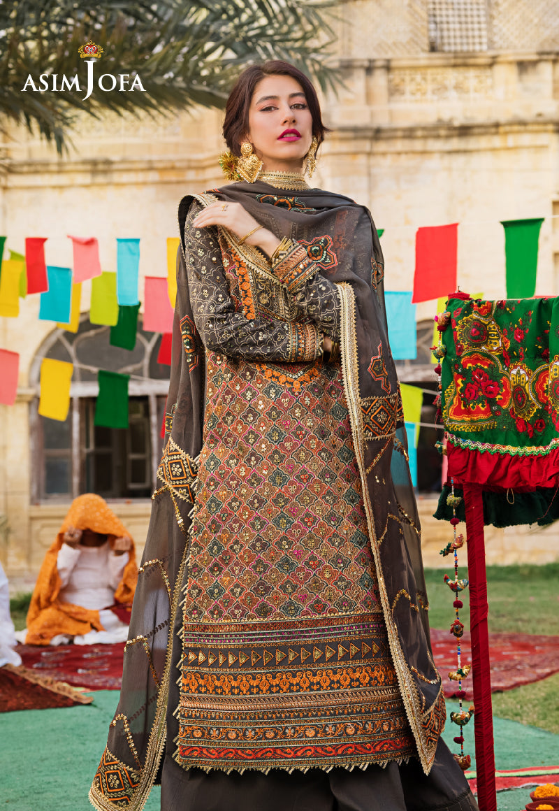 AJLR-27 EMBROIDERED LAWN 3 PCS