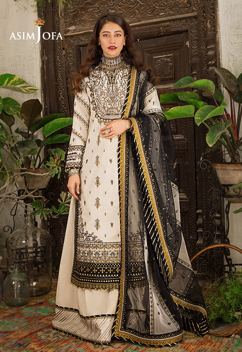 AJLR-18 EMBROIDERED LAWN 3 PCS
