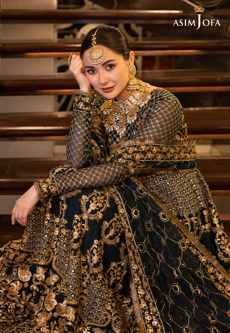 AJHJ-25 DESIGNERS STITCHED EMBROIDERED CHIFFON 3 PCS