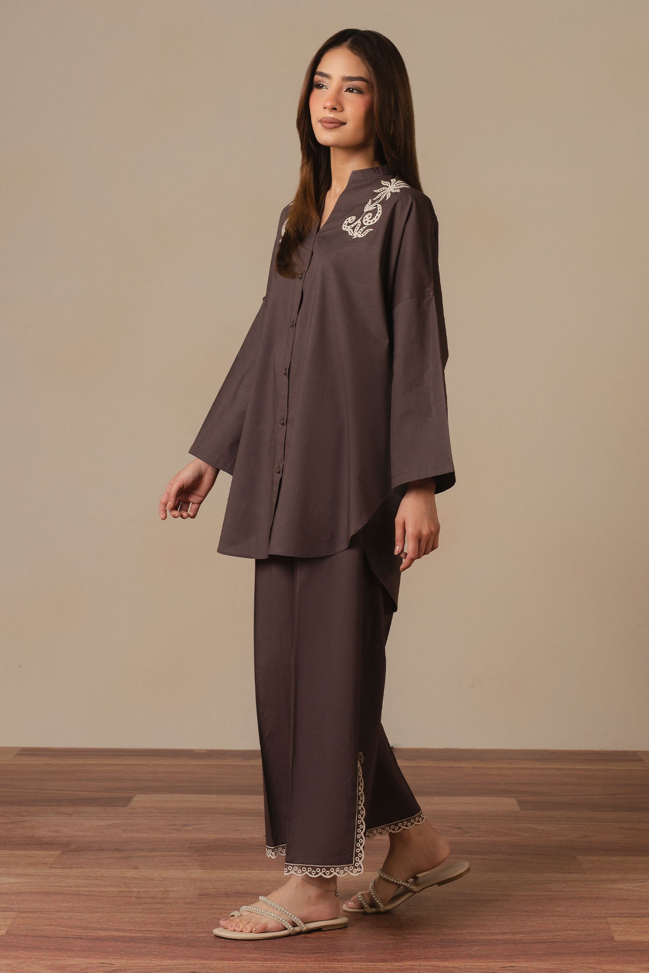 TRUFFLE BLOOM -2PC (SHIRT & TROUSER)