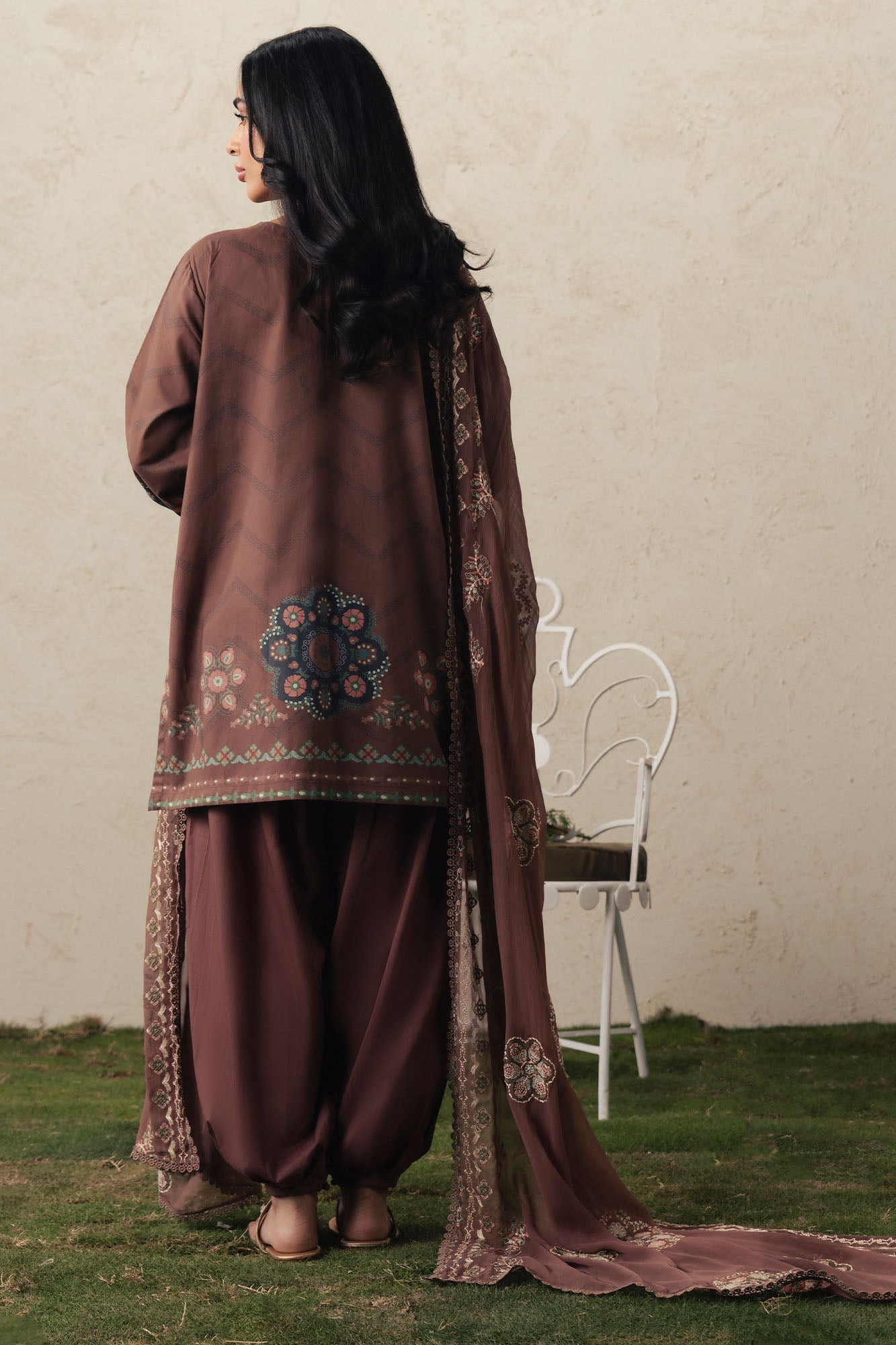 BRUNETTE GLAM-3PC PRINTED SUIT