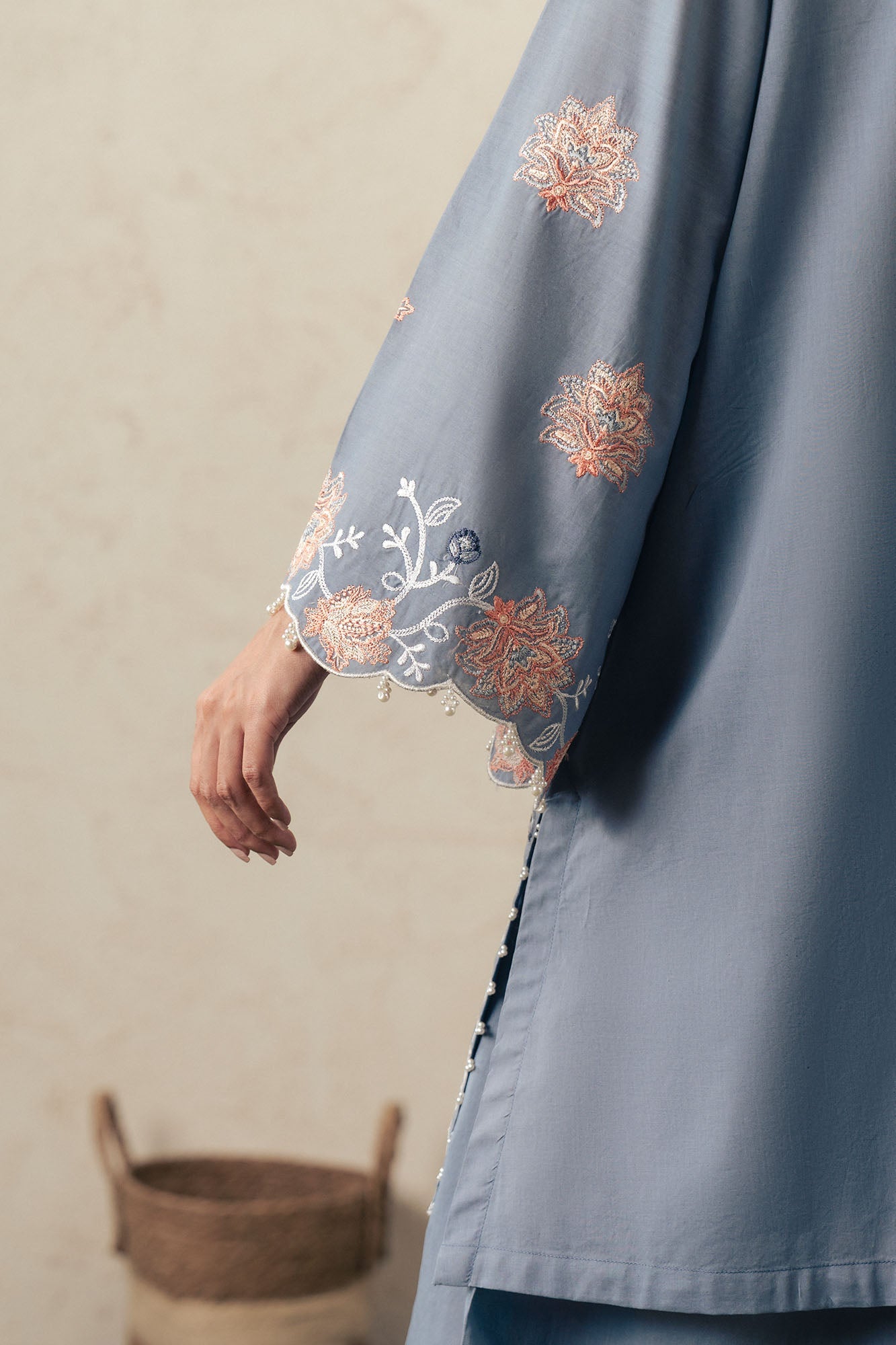 SAFRON SKY-3PC EMBROIDERED SUIT
