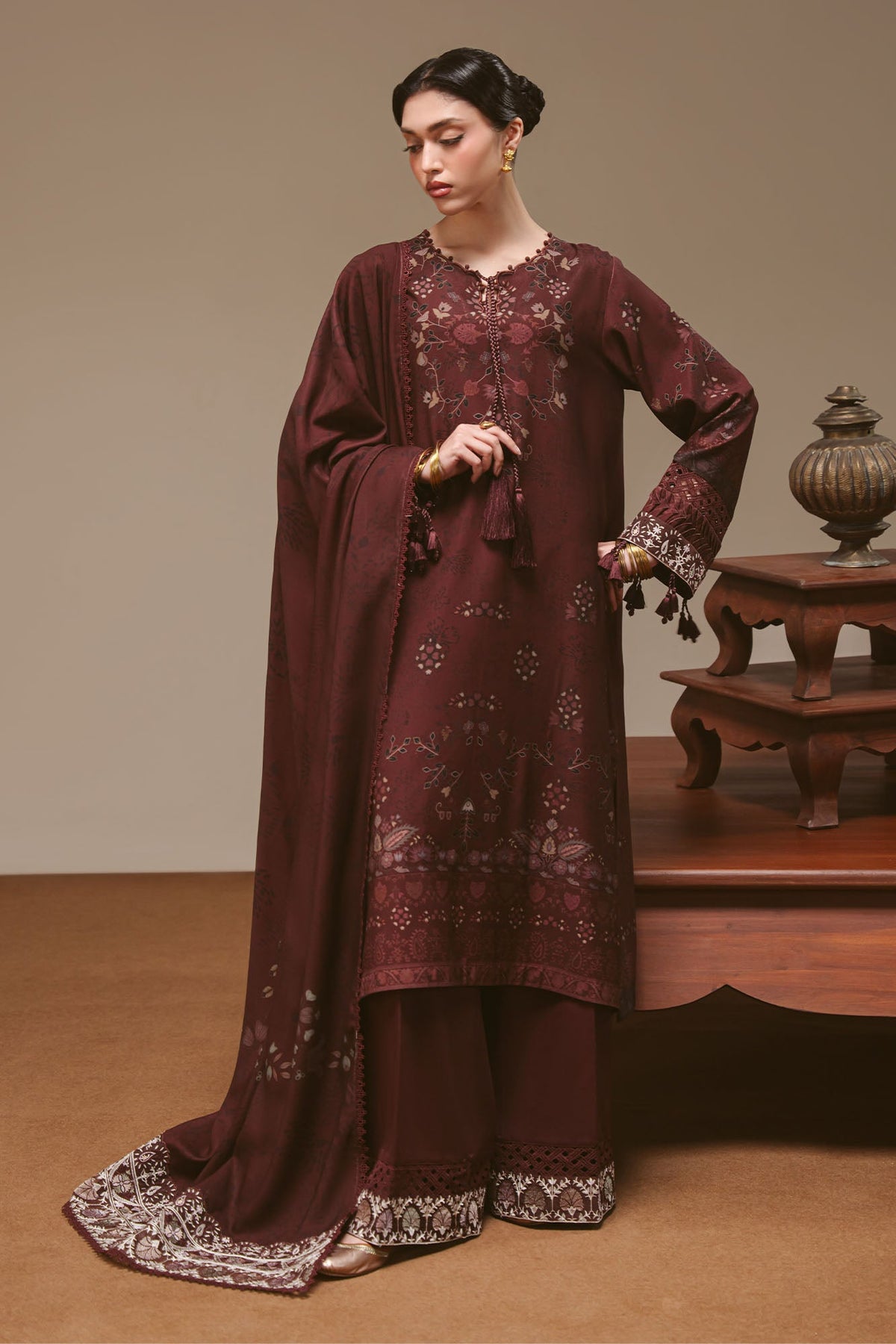 TERA THREADS- 3PC MARINA PRINTED SUIT