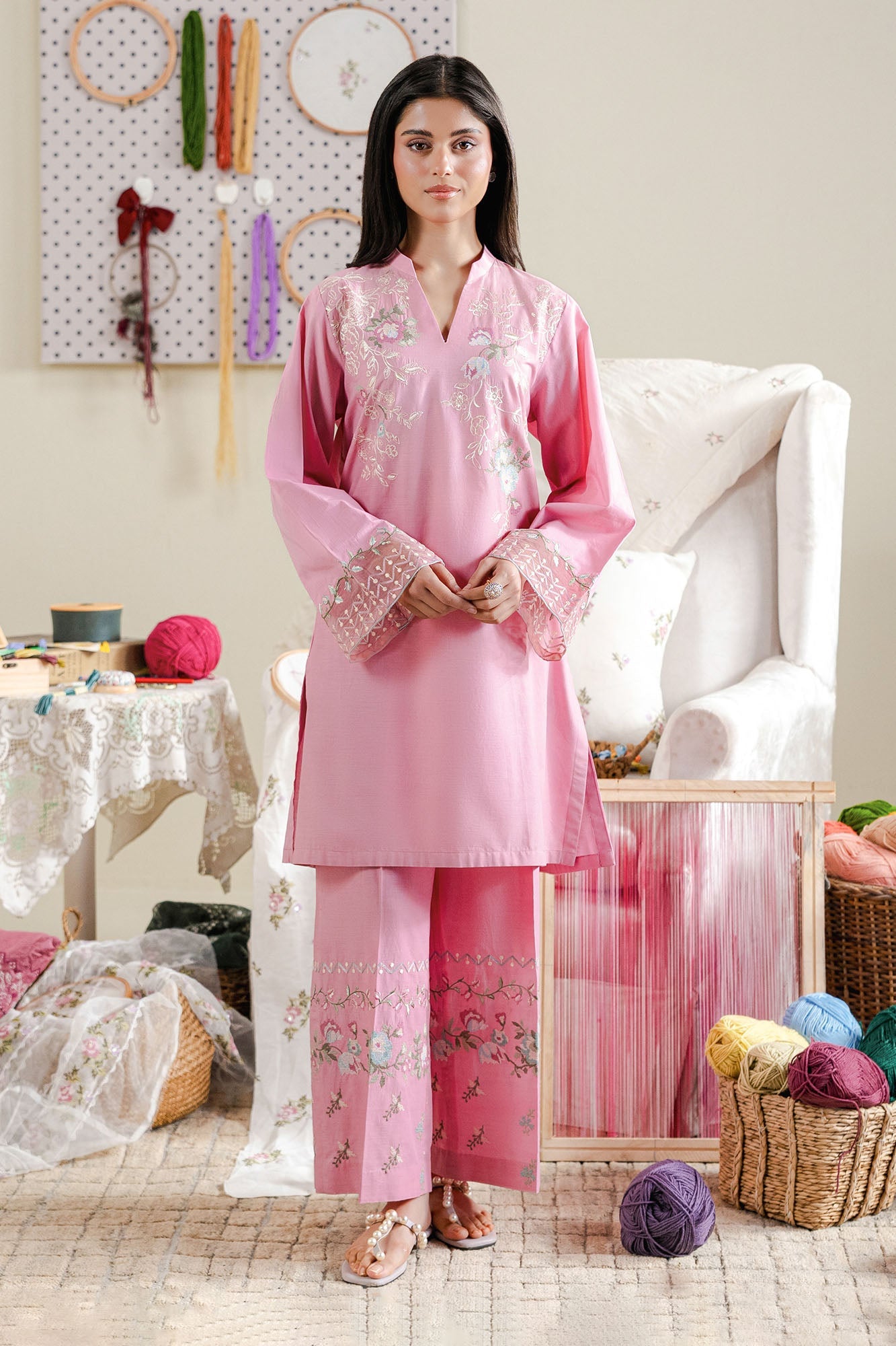 BLUSH THREAD-2PC (SHIRT & TROUSER)