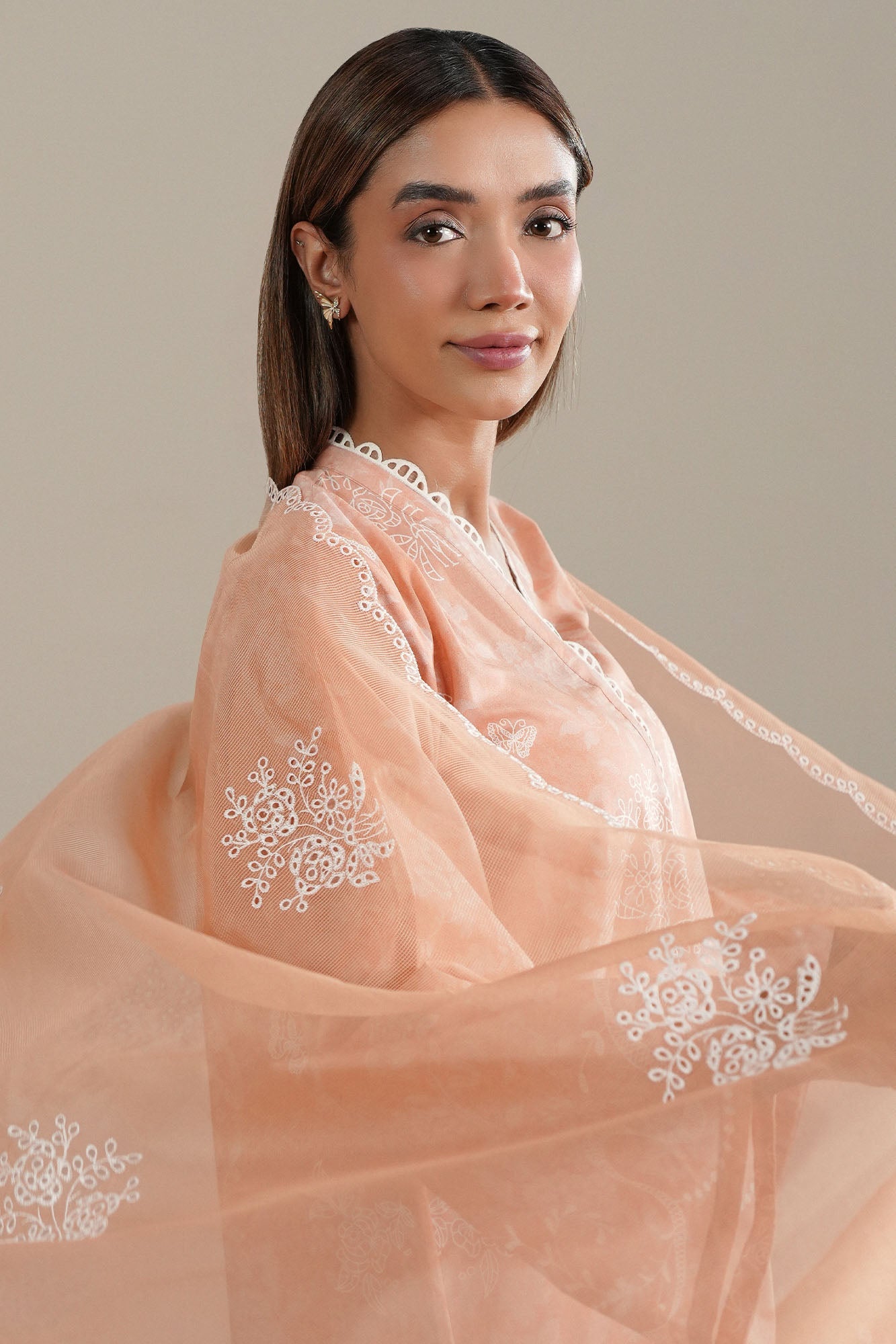 FLORAL CANVAS-2PC (SHIRT & DUPATTA)
