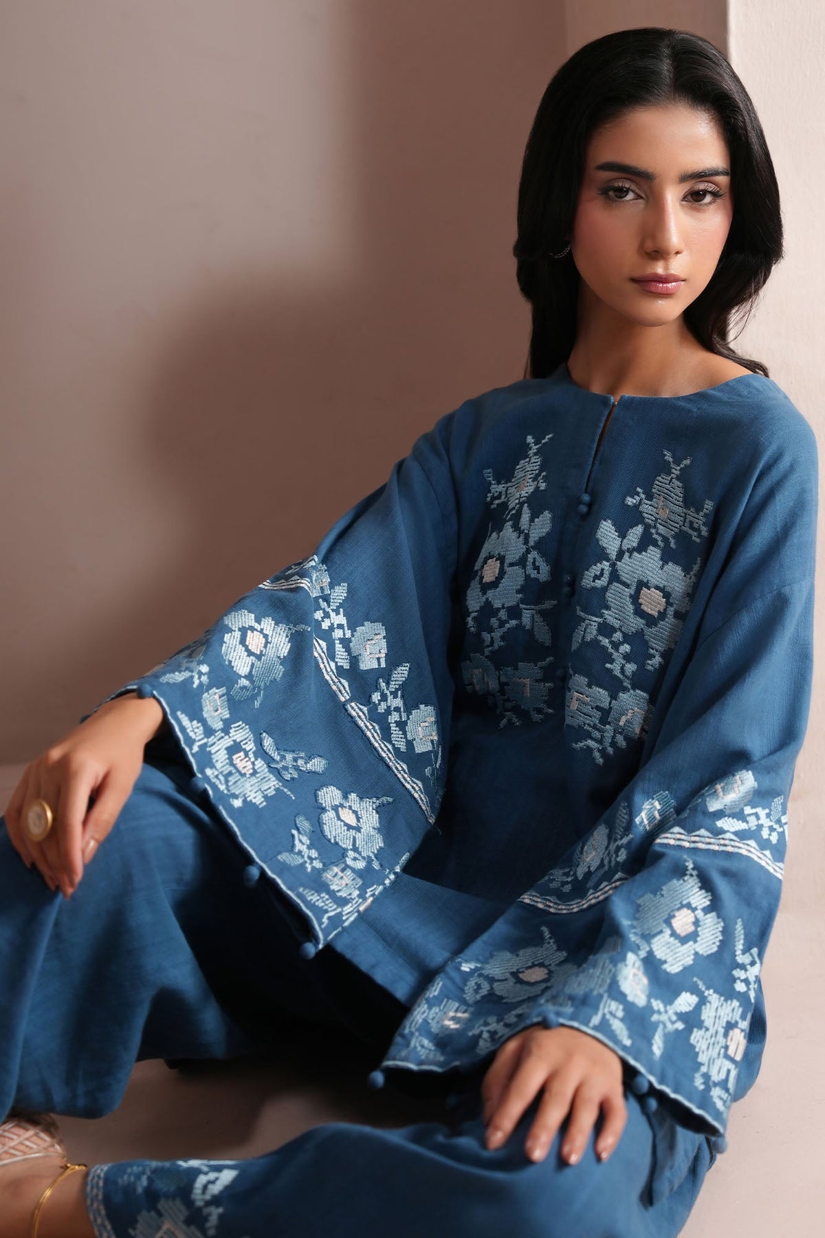 BLUE VOID-2PC (SHIRT & TROUSER)