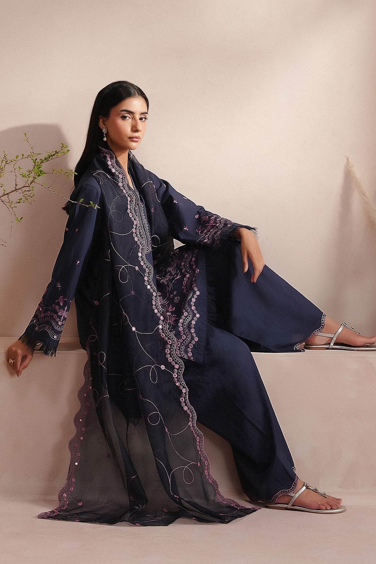BLUE IRIS-3PC (SHIRT, SHALWAR & DUPATTA)