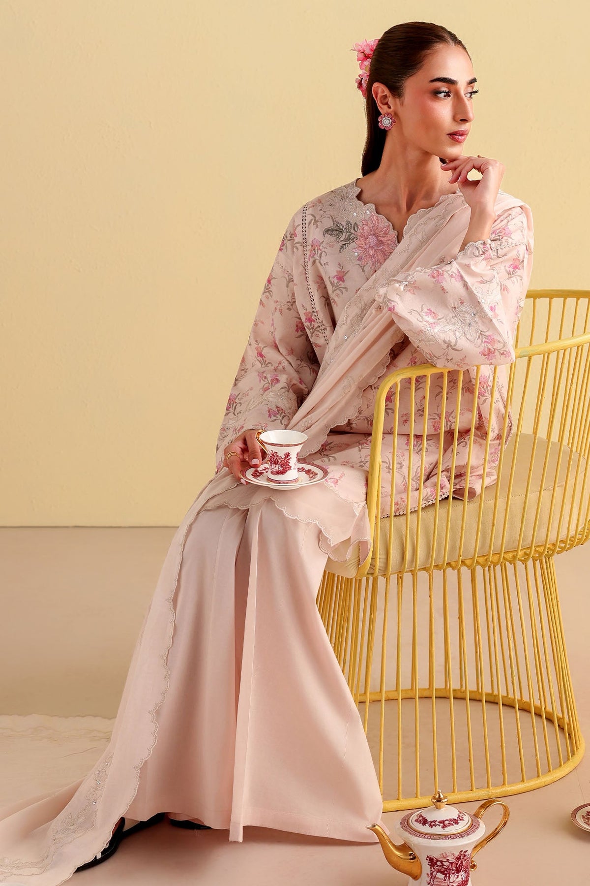 BOTANICAL BLISS-3PC PRINTED LAWN SUIT