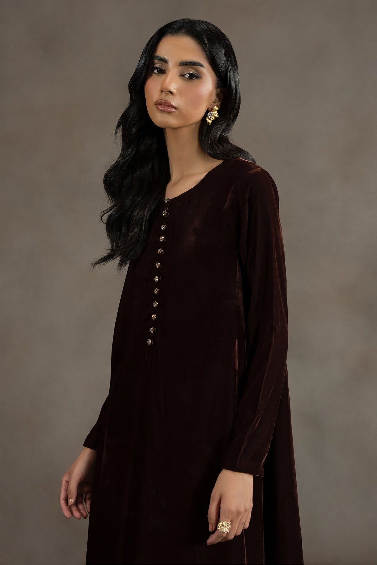STONE BROWN-2PC (SHIRT & TROUSER)