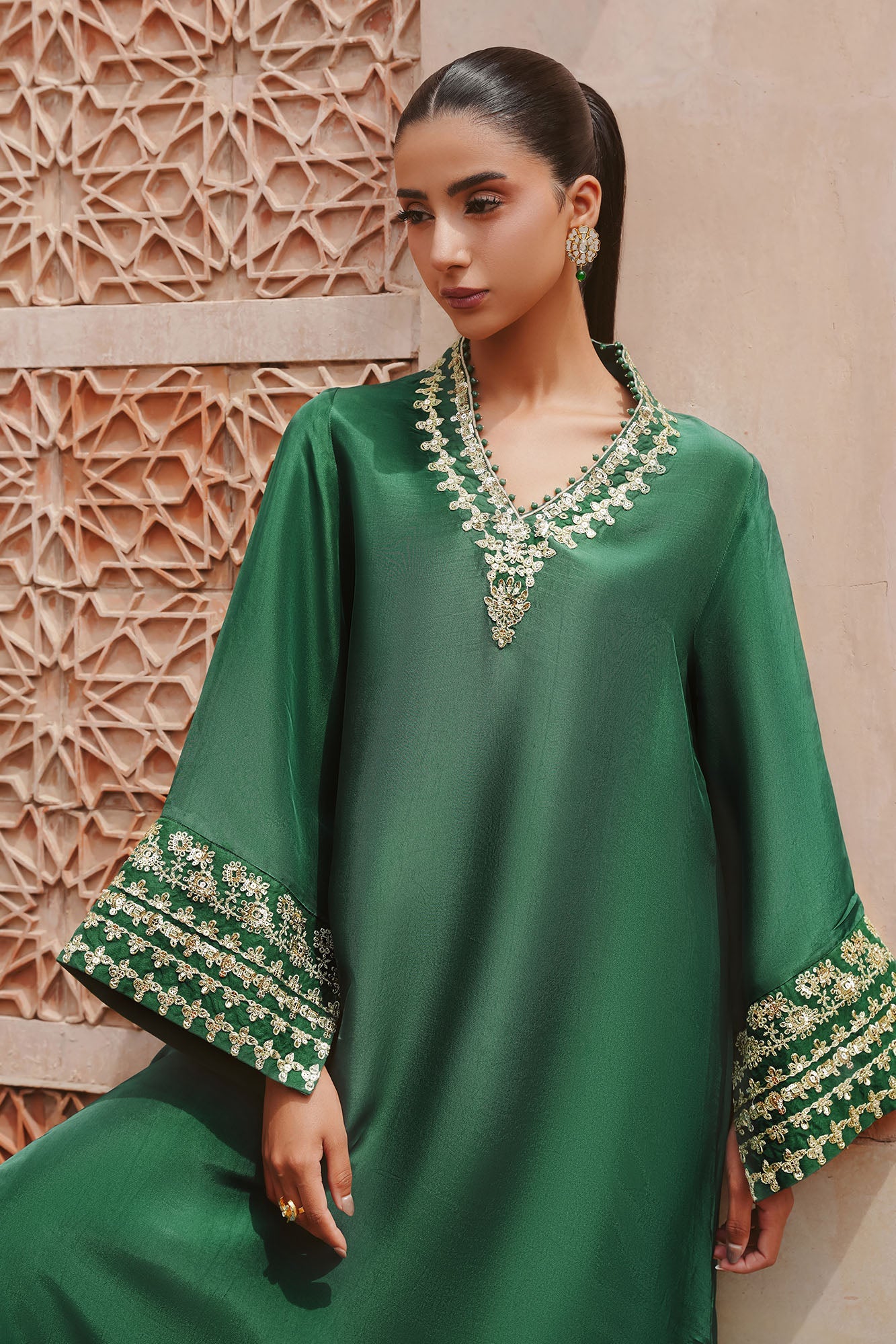 EMERALD ENCHANTMENT-2 PC (SHIRT & TROUSER)