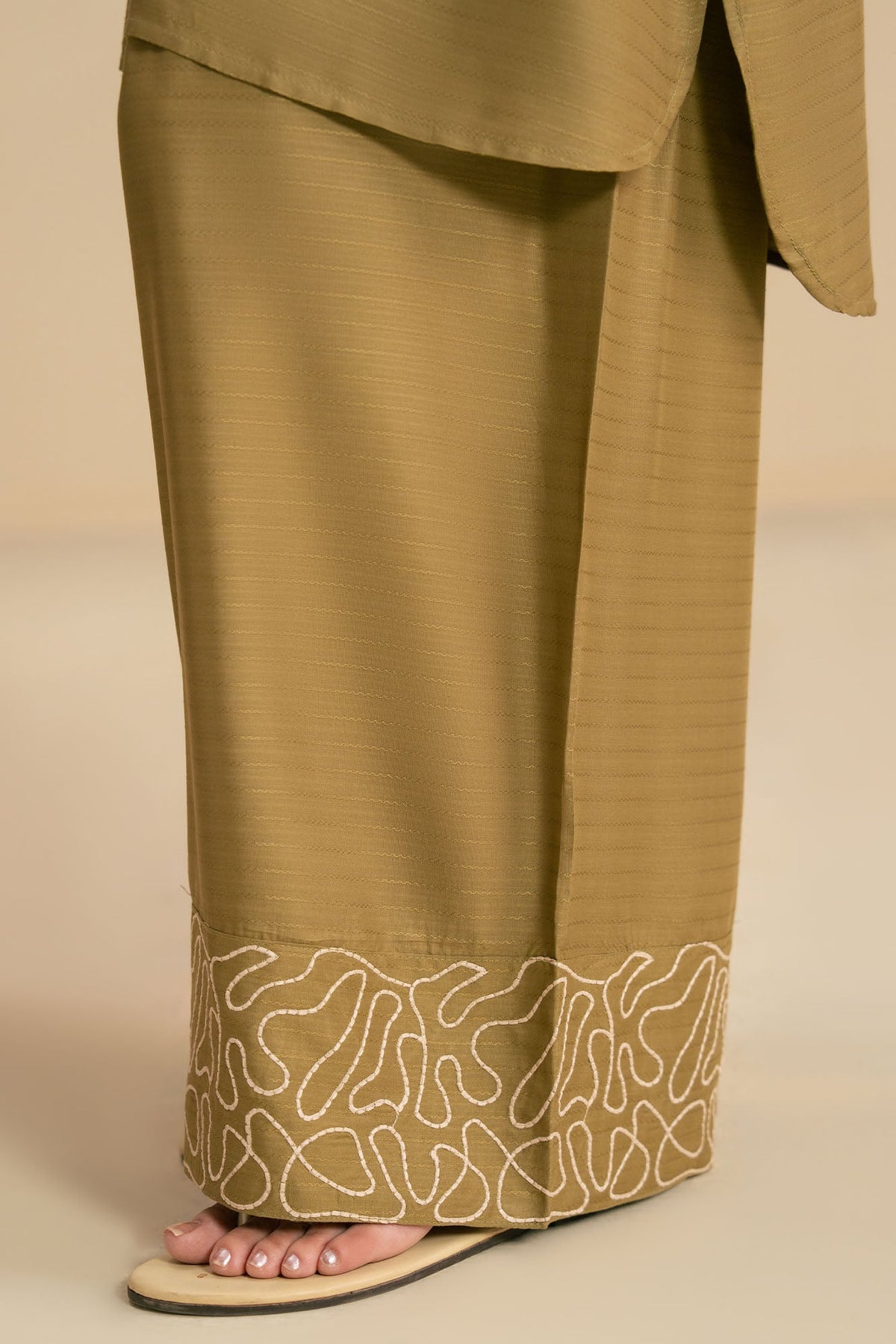 DUSKY OLIVE-2PC (SHIRT & TROUSER)