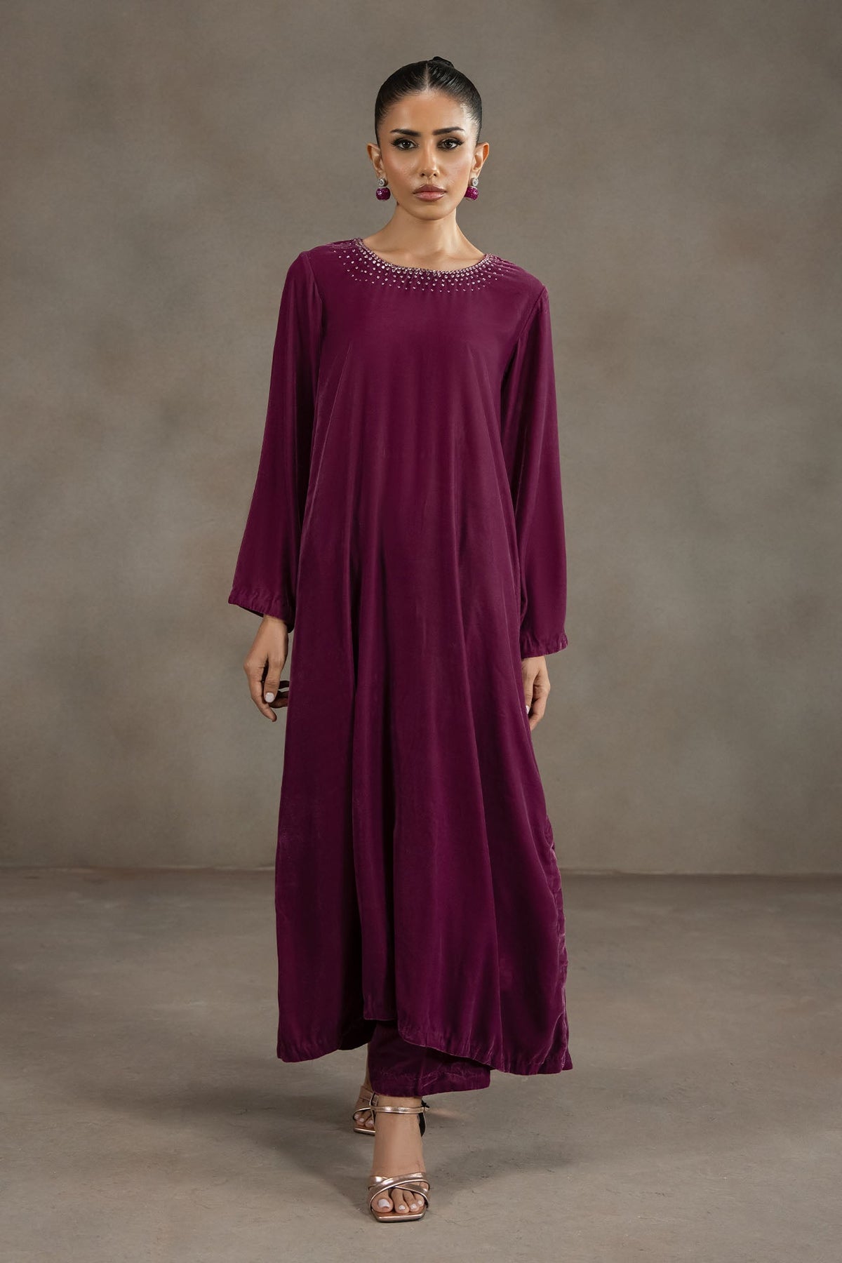 DUSTY PLUM-2PC (SHIRT & TROUSER)