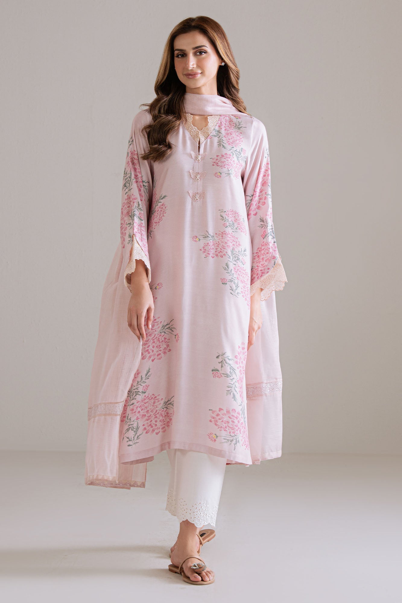 PINK REVERIE-2PC (SHIRT & DUPATTA)