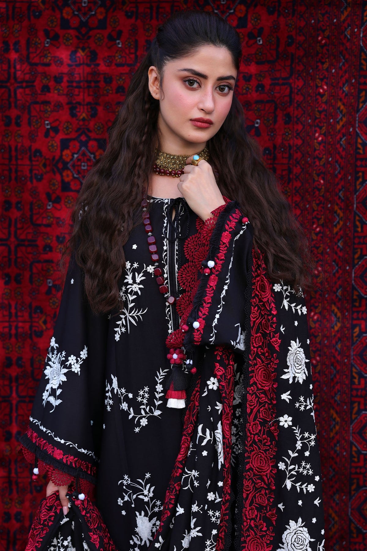 RAVEN ORCHID-3PC MARINA EMBROIDERED SUIT