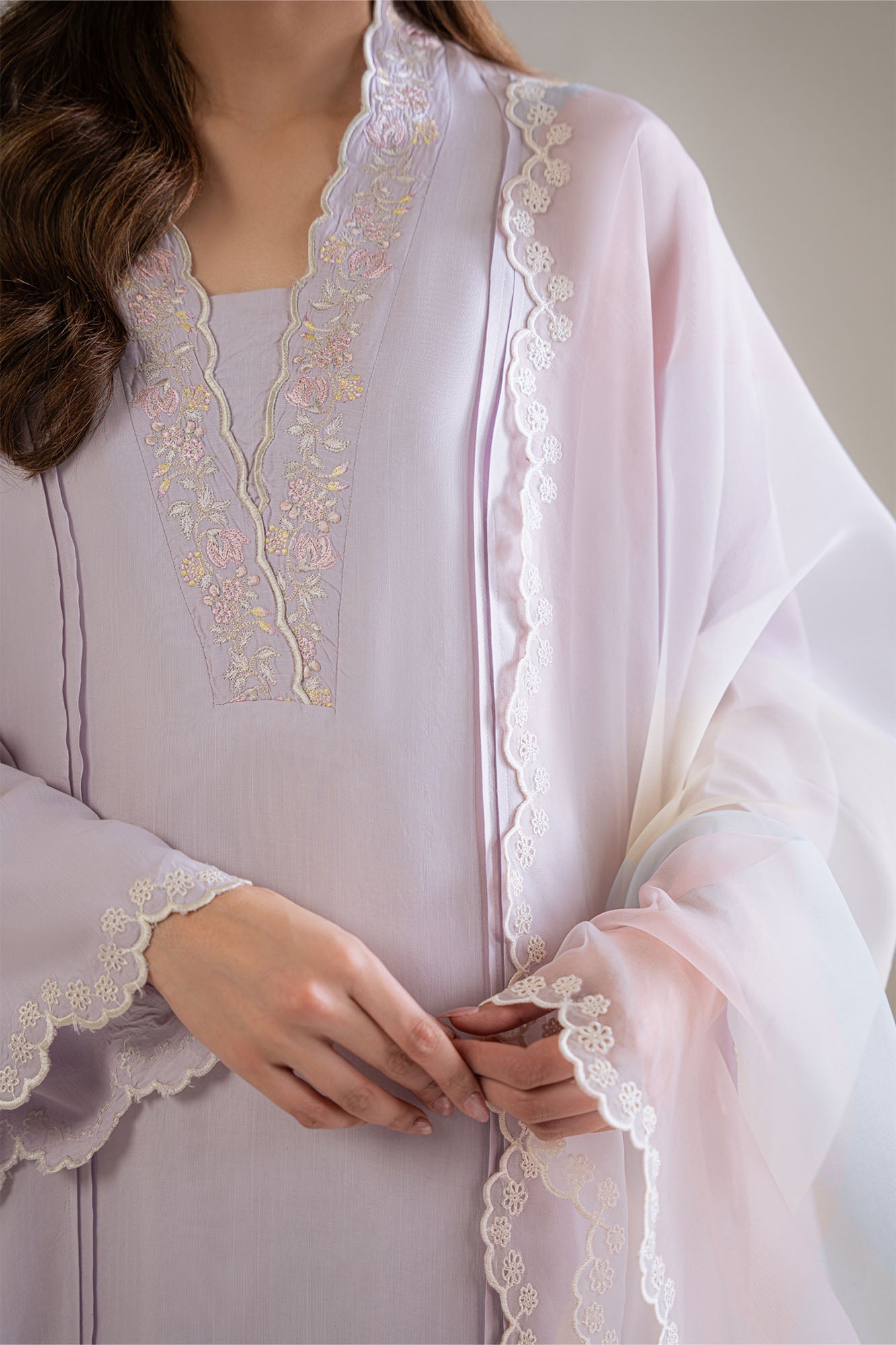 ORCHID FADE-2PC (SHIRT & DUPATTA)