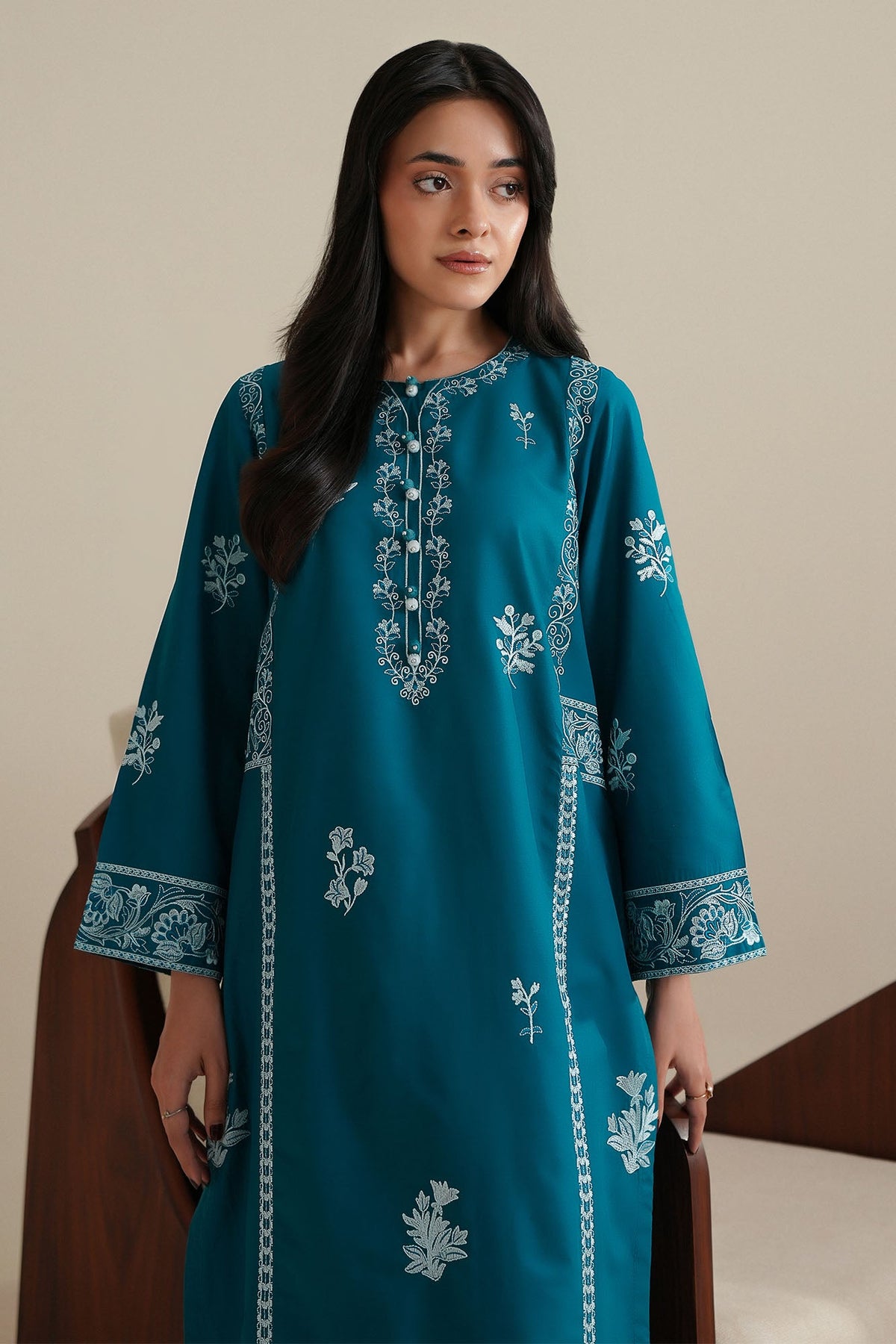 DEEP TEAL-2PC (SHIRT & TROUSER)