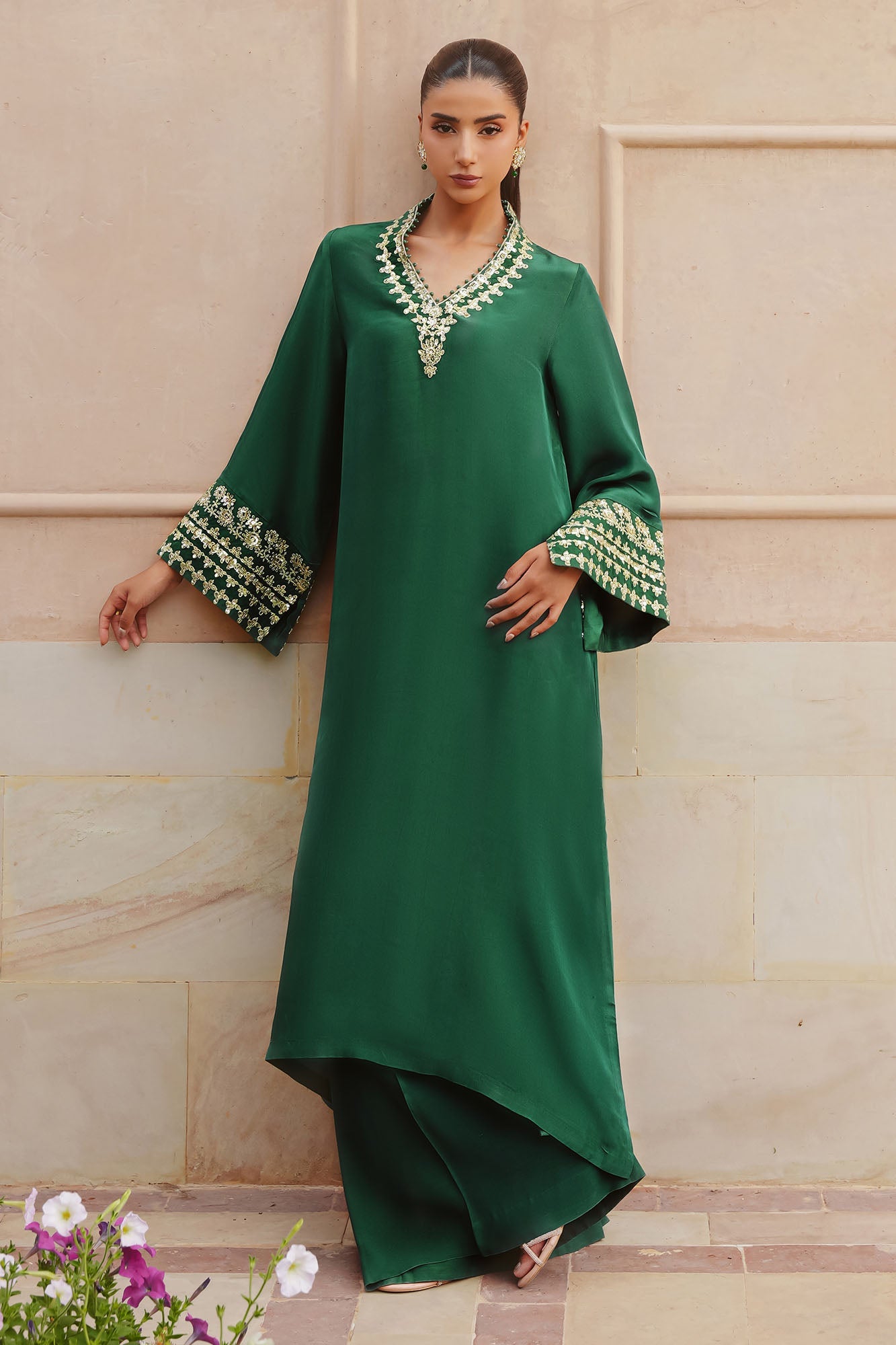 EMERALD ENCHANTMENT-2 PC (SHIRT & TROUSER)