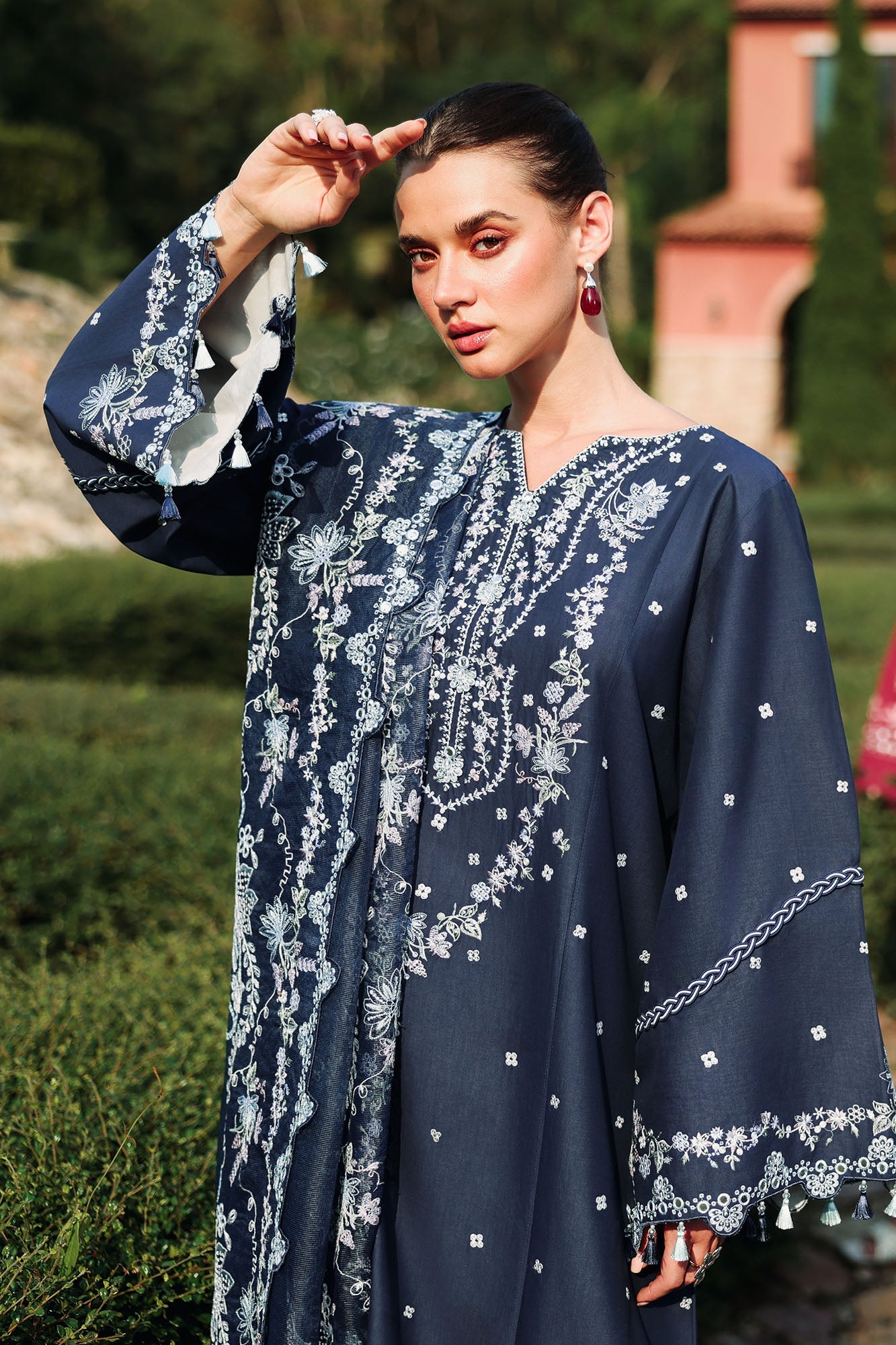 MIDNIGHT AURA-3PC EMBROIDERED LAWN SUIT