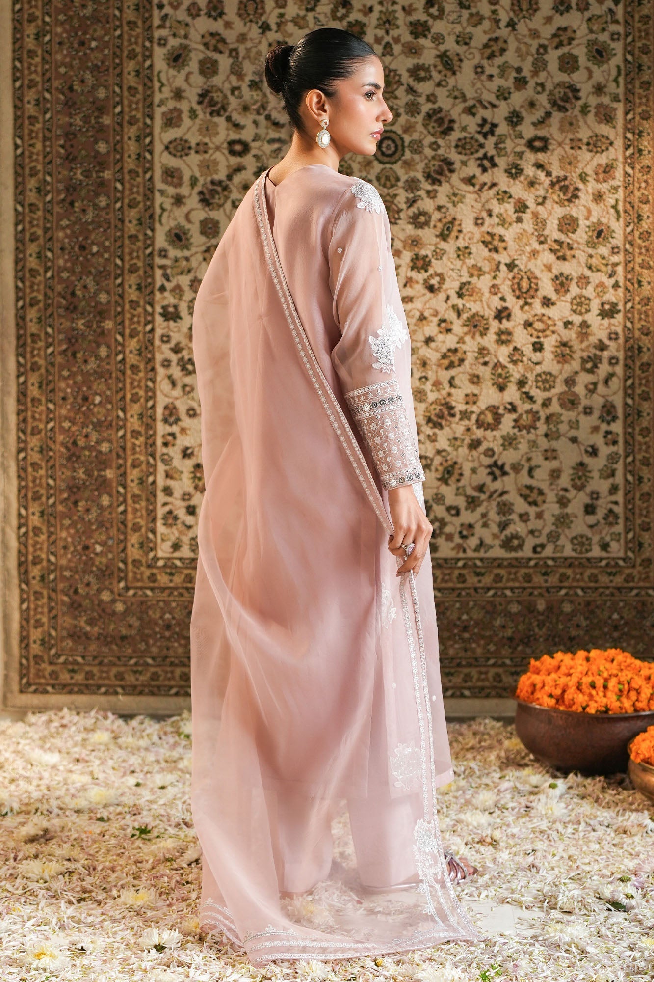 SILVER ROSE-2PC (SHIRT & DUPATTA)
