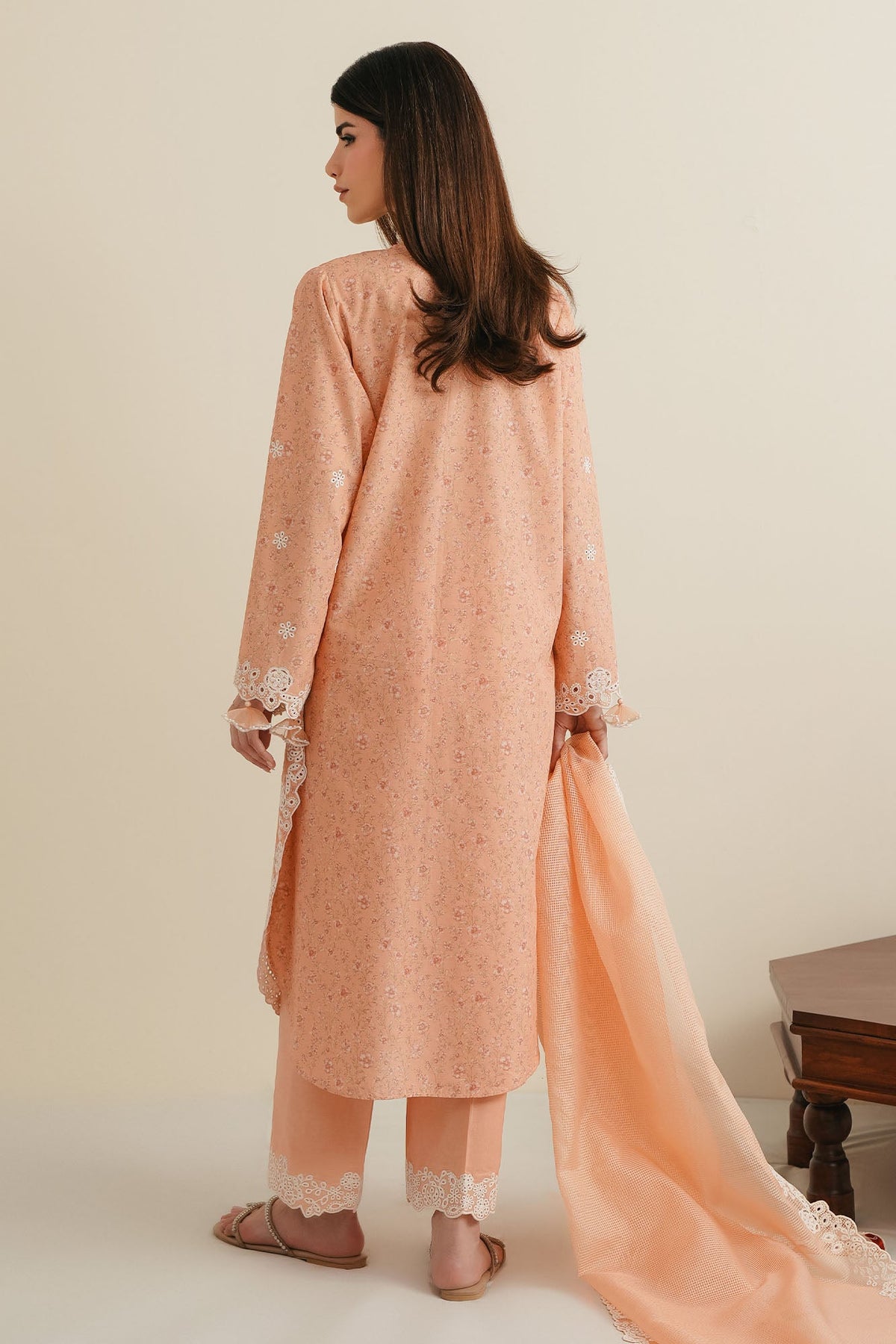 MEADOW BLOOM-3PC (SHIRT, TROUSER & DUPATTA)
